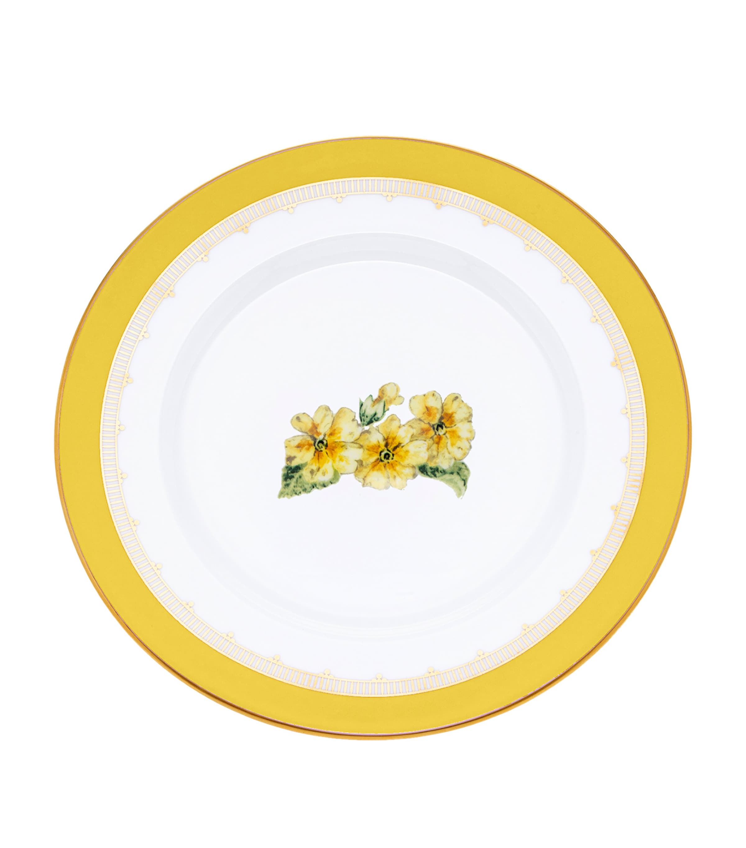 Halcyon Days Castle Of Mey Primula Plate (21cm) Yellow/white Image 1