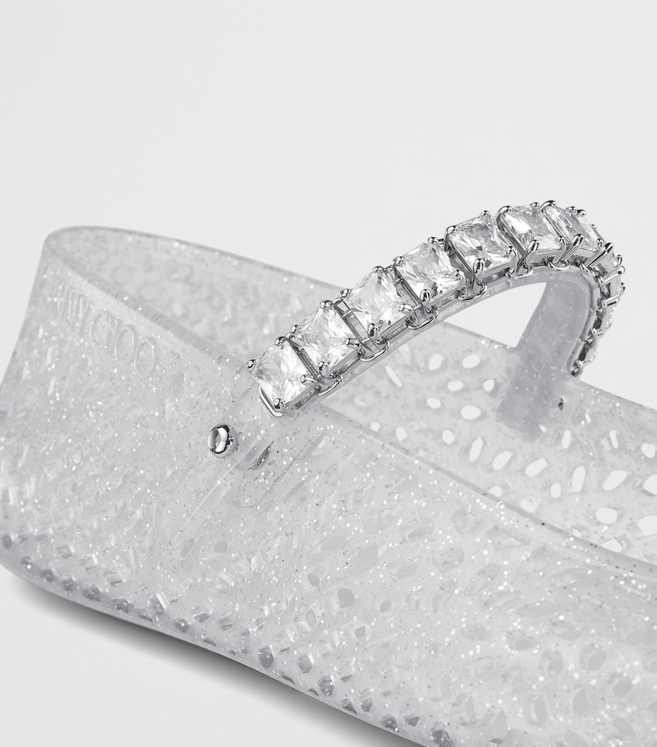 The Jelly Ballet Flats CLEAR/SILVER MIX/CRY Image 3