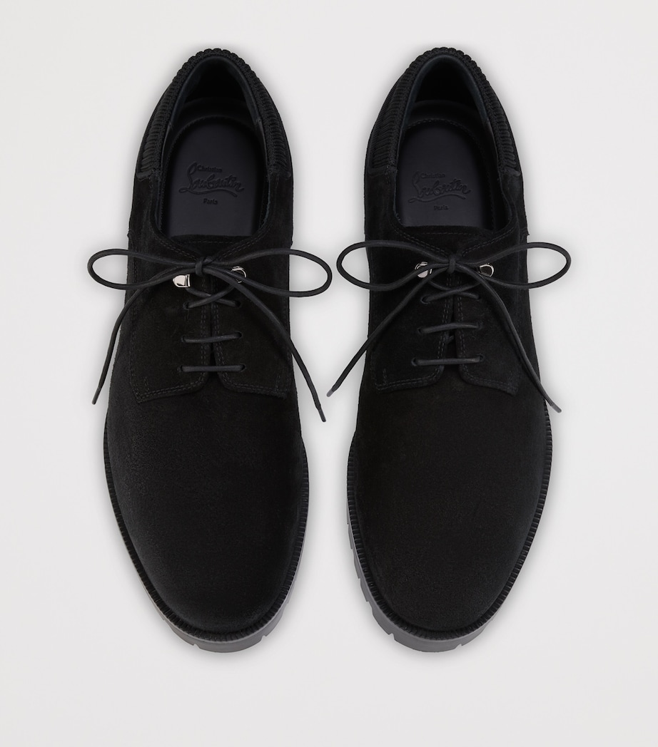 Christian Louboutin Cavafield Suede Derby Shoes Image 3