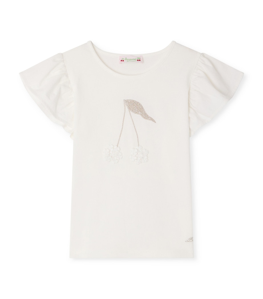 Bonpoint Cotton Emila T-Shirt (10-14 Years) Upb Blanc Lait Image 1
