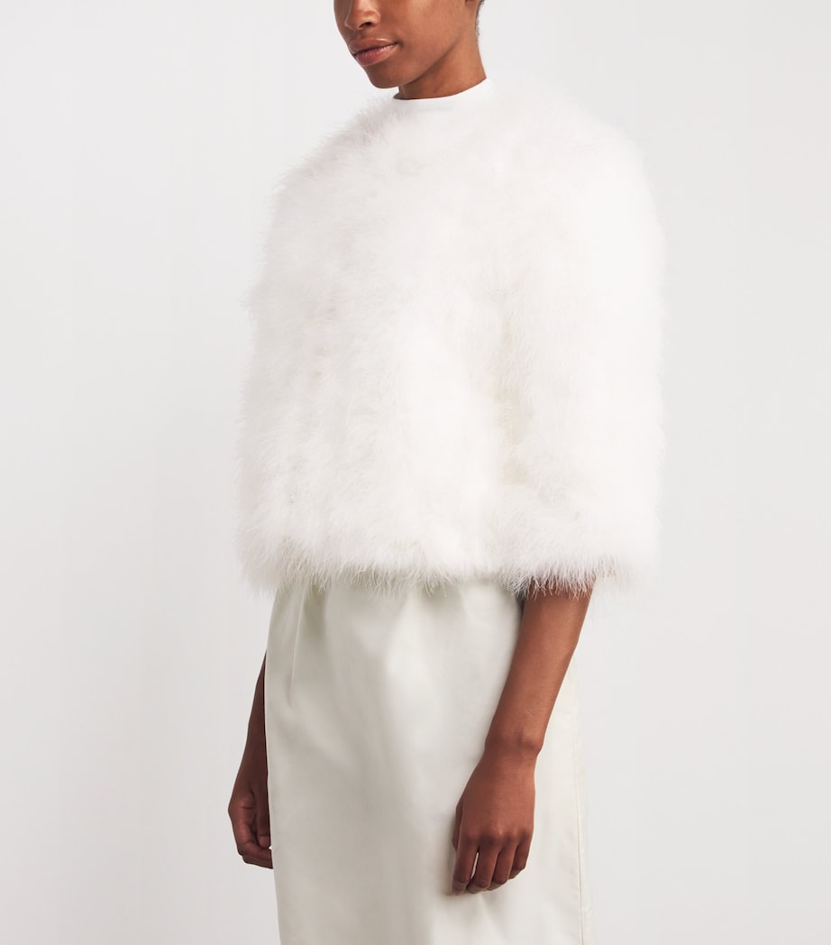 Feather Cropped Jacket A1006 Image 3