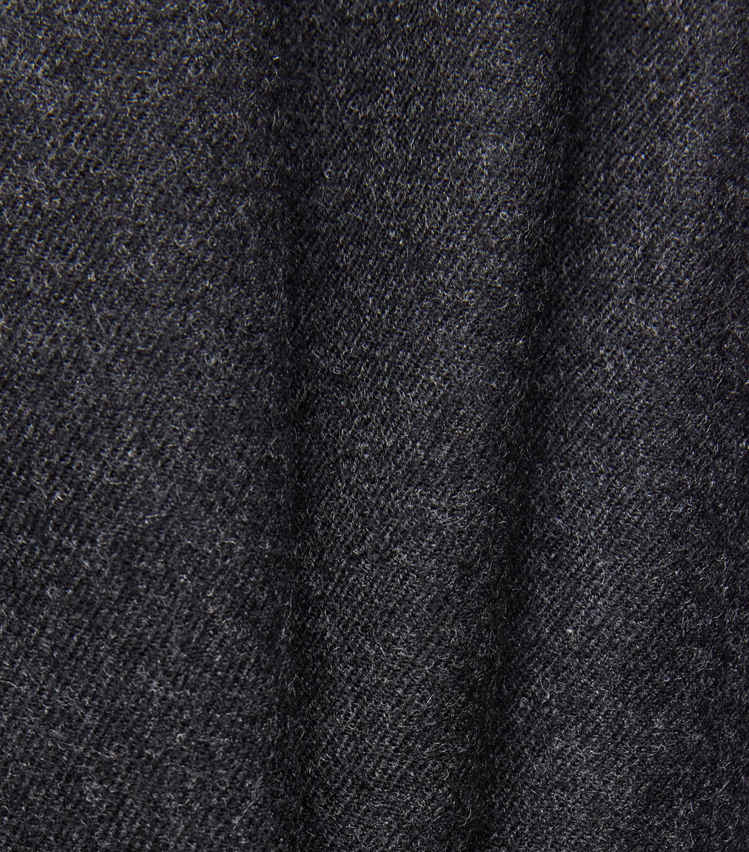 Le 17 Septembre Mens Wool Double-Pleated Trousers Charcoal Image 6