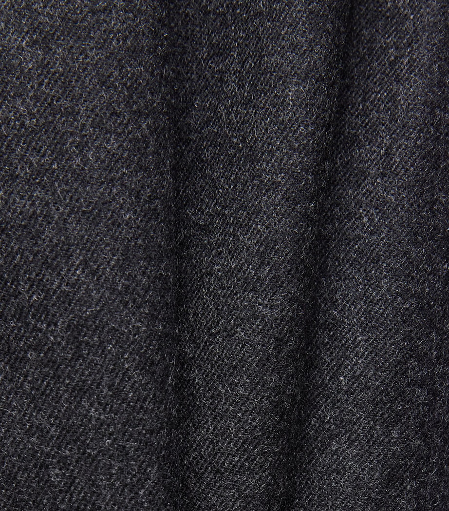 Le 17 Septembre Mens Wool Double-Pleated Trousers Charcoal Image 6