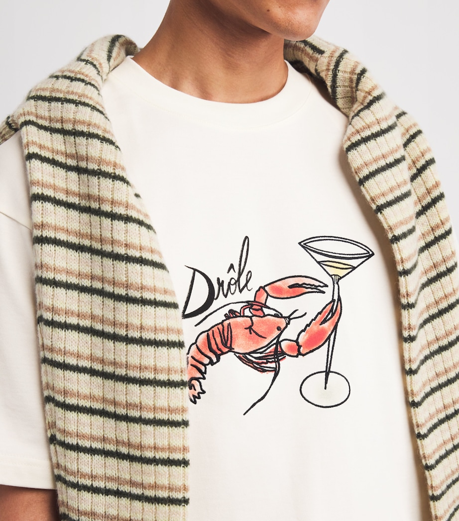 Cotton Lobster Martini T-Shirt OW / OFF WHITE Image 6