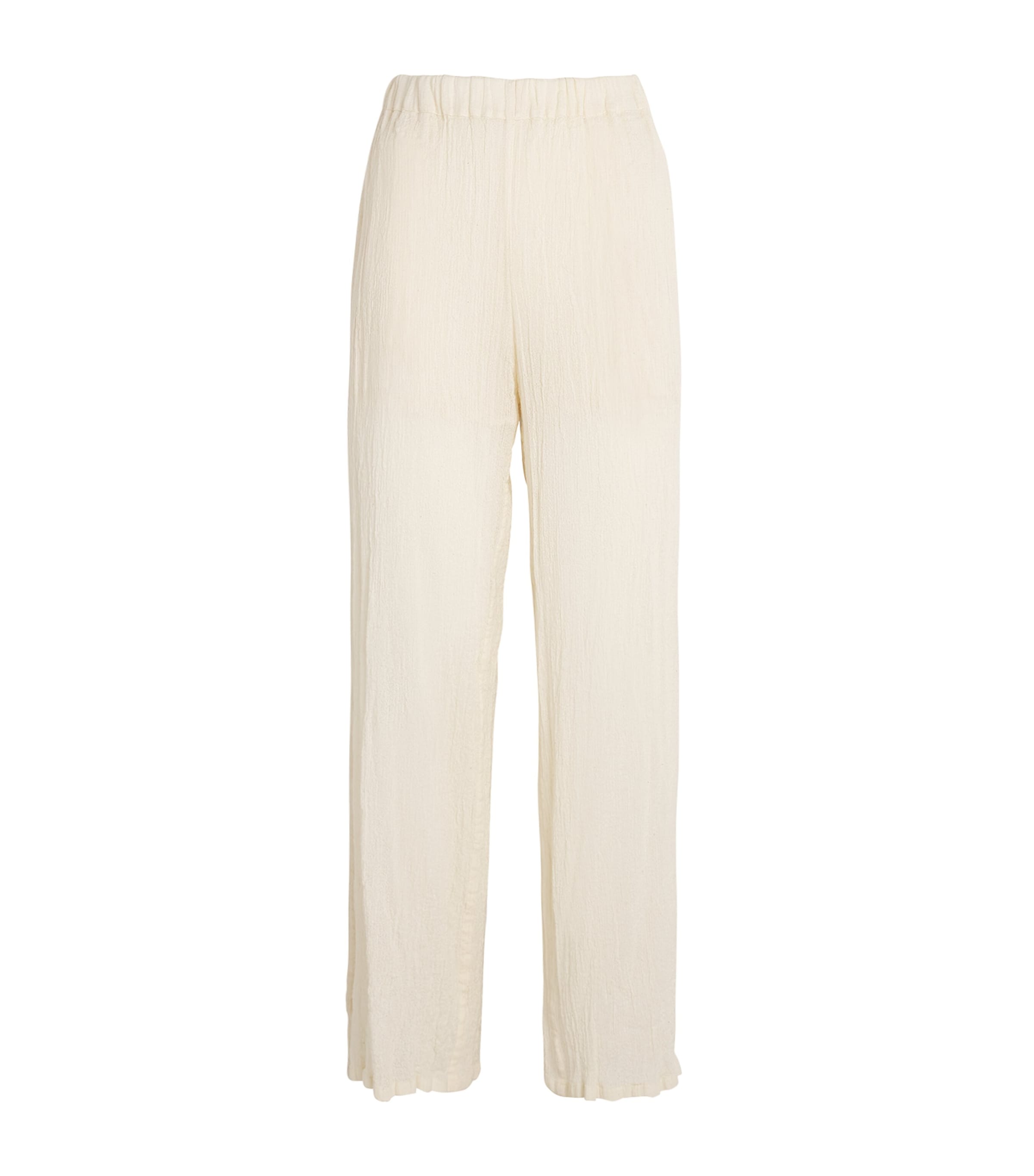 Issey Miyake Karami Wool Straight Trousers In Grey