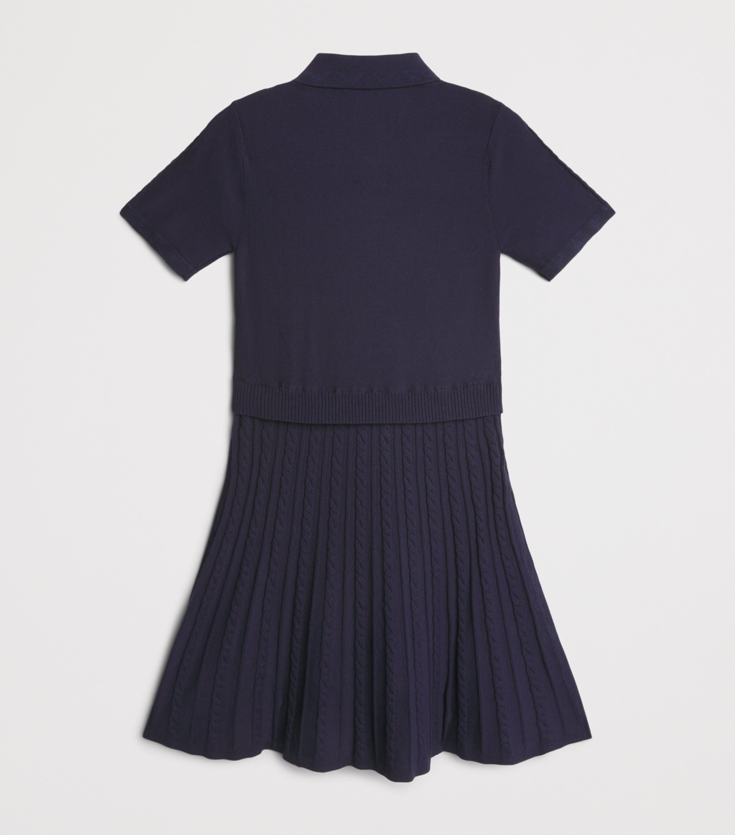 Emporio Armani Kids Knitted Polo Dress (4-14 Years) Ic Blu Nvy Ea Image 2