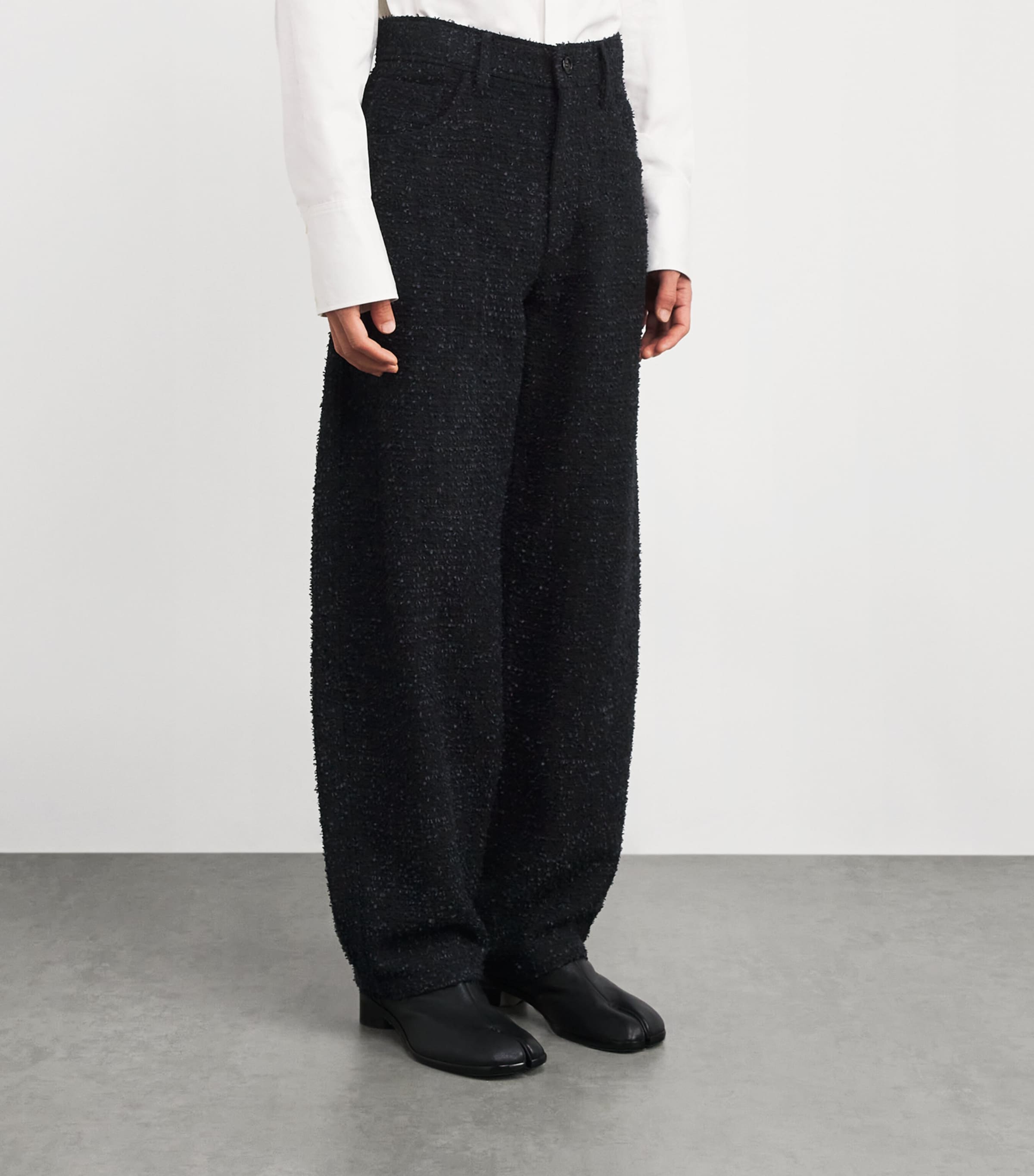 Séfr Mens Cotton-Blend Bouclé Tacca Trousers Tacca Bouclé Image 3
