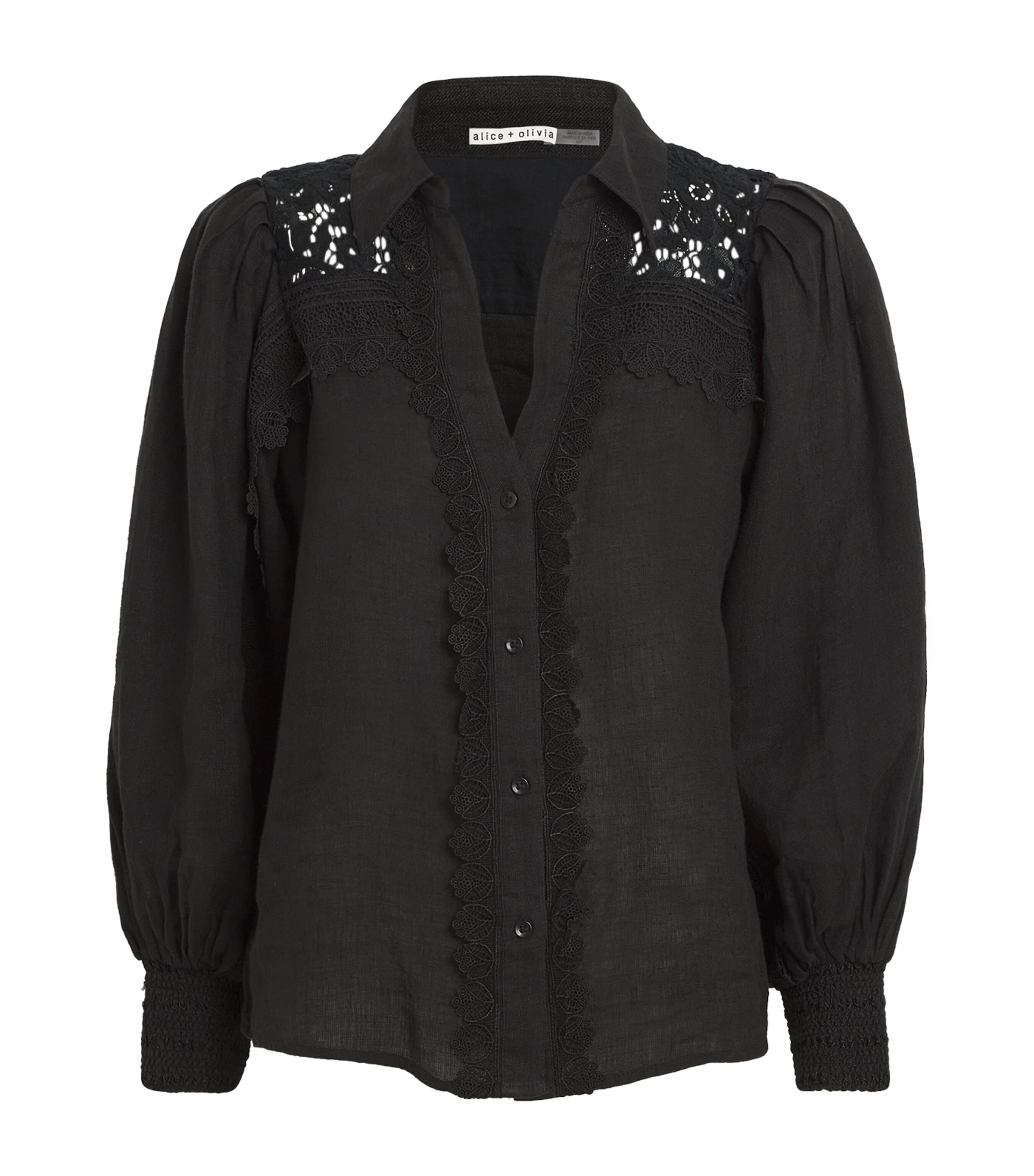 Alice And Olivia Venty Blouse In Black