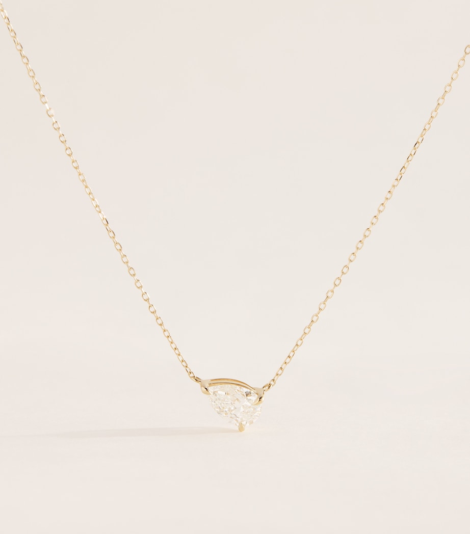 Persée Yellow Gold and Pear Diamond Necklace Yellow Gold Image 5