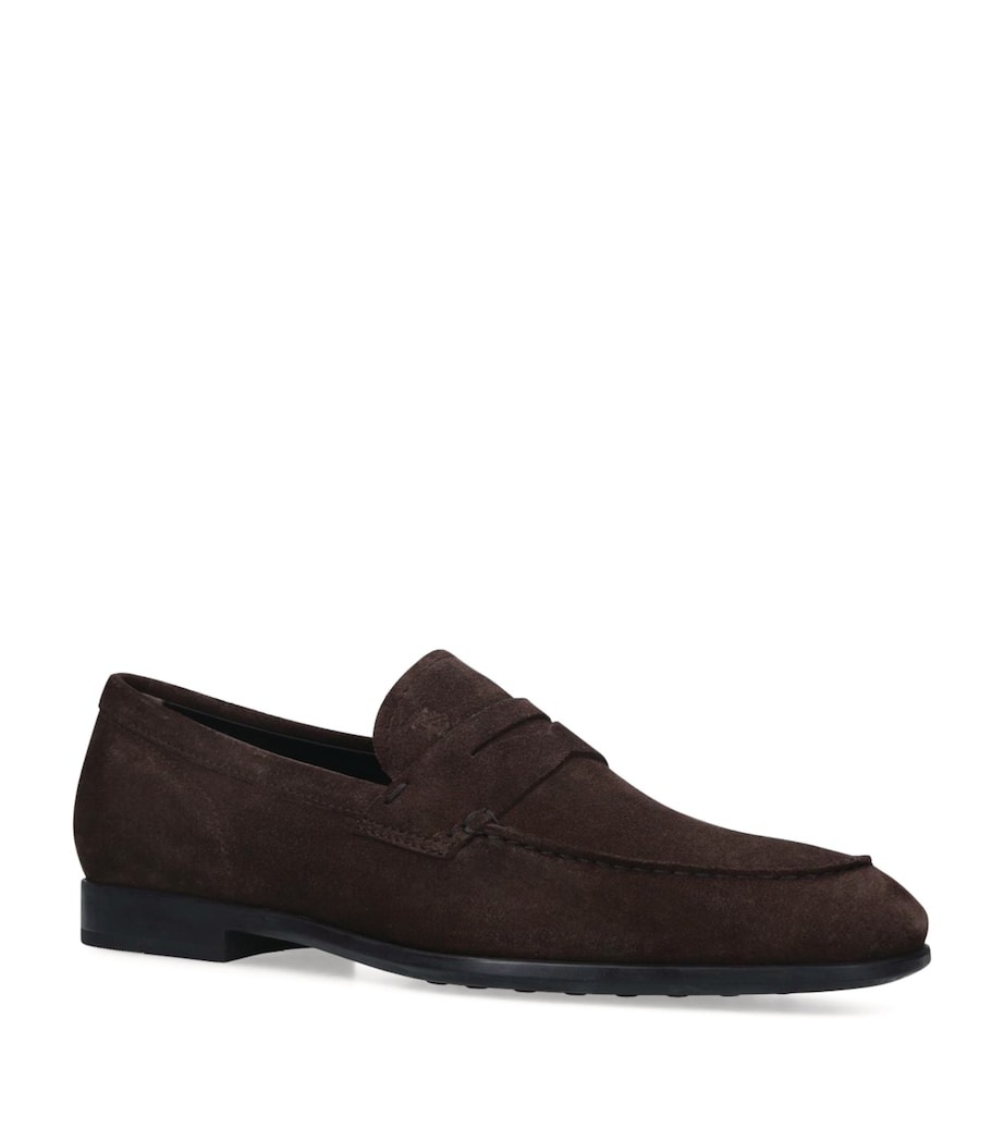 Suede Gomma Leggero Loafers DARK BROWN Image 1