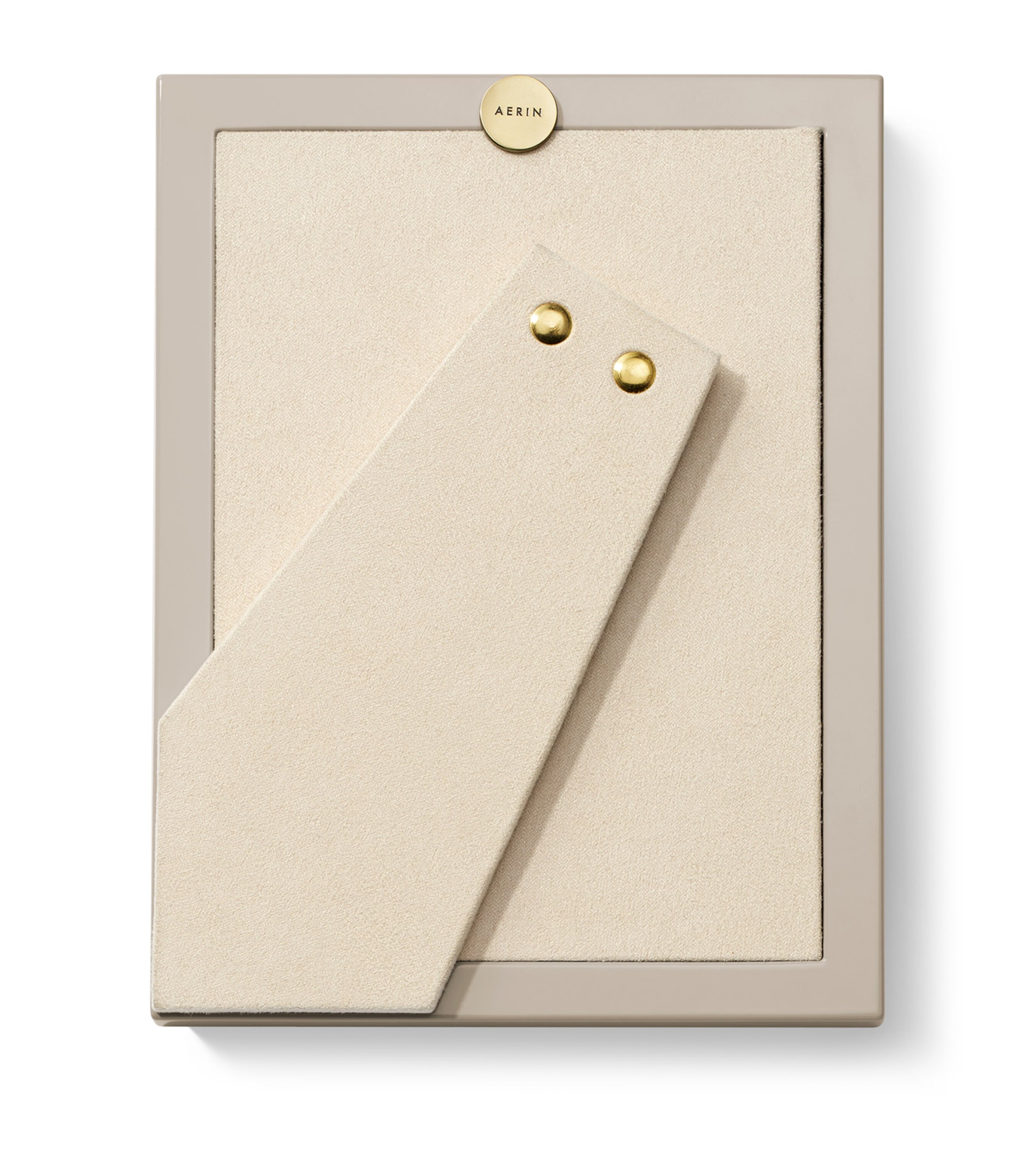 Lacquered Varda Photo Frame (5" x 7") TAUPE Image 3