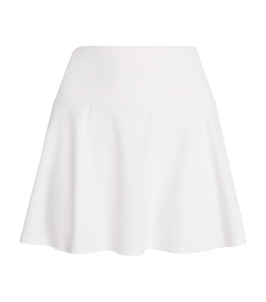 VUORI Womens Baseline Gingham Skirt White Image 1