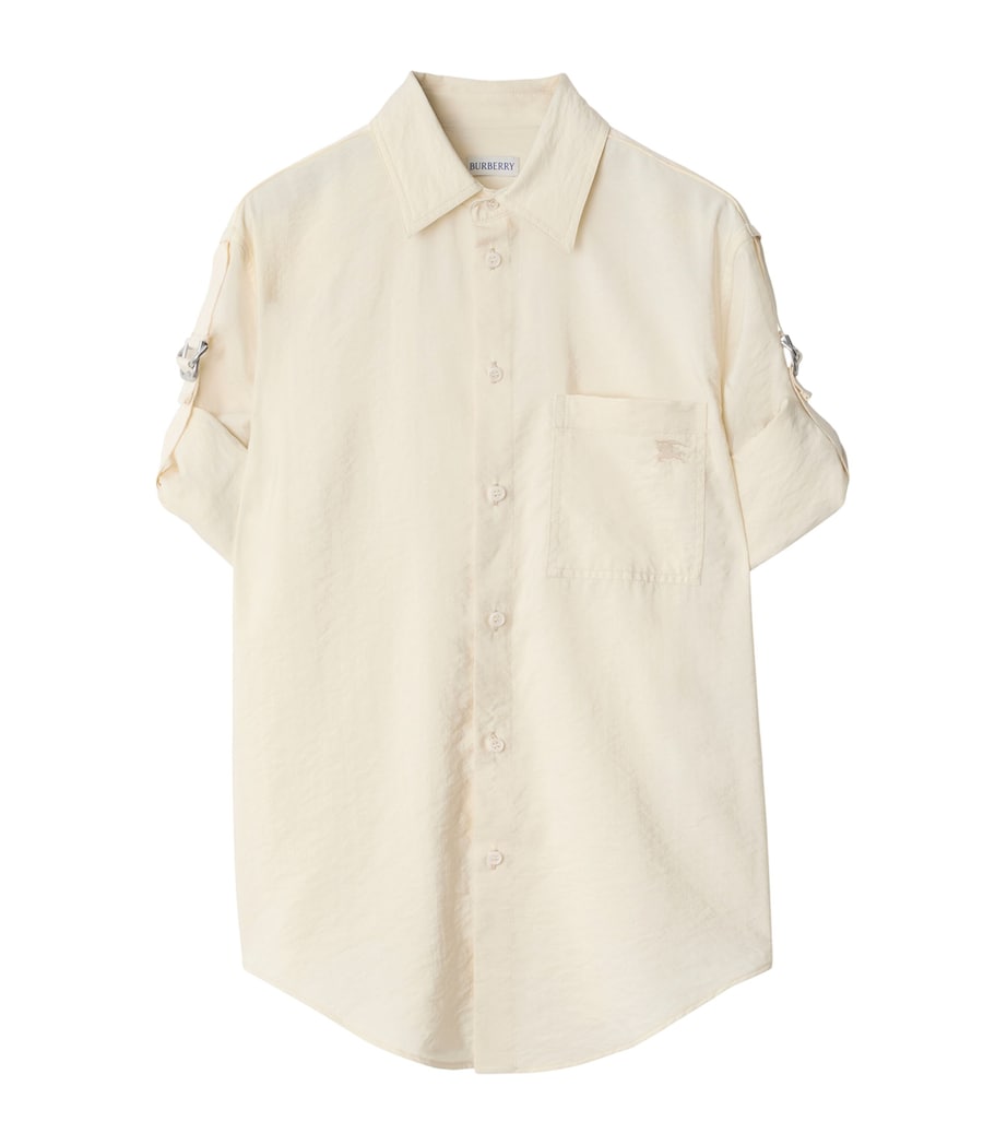 Silk-Blend Shirt OFF WHITE Image 1