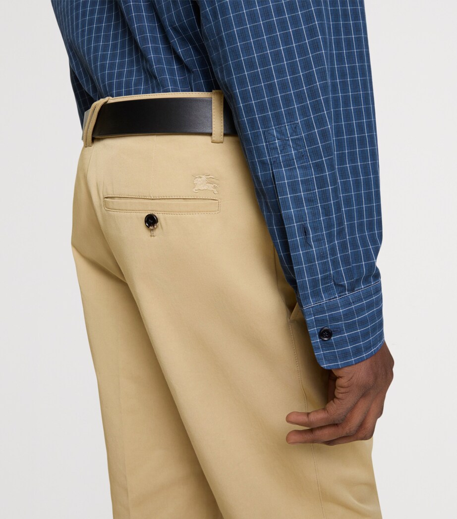 Cotton Twill Slim Chinos FLAX Image 4
