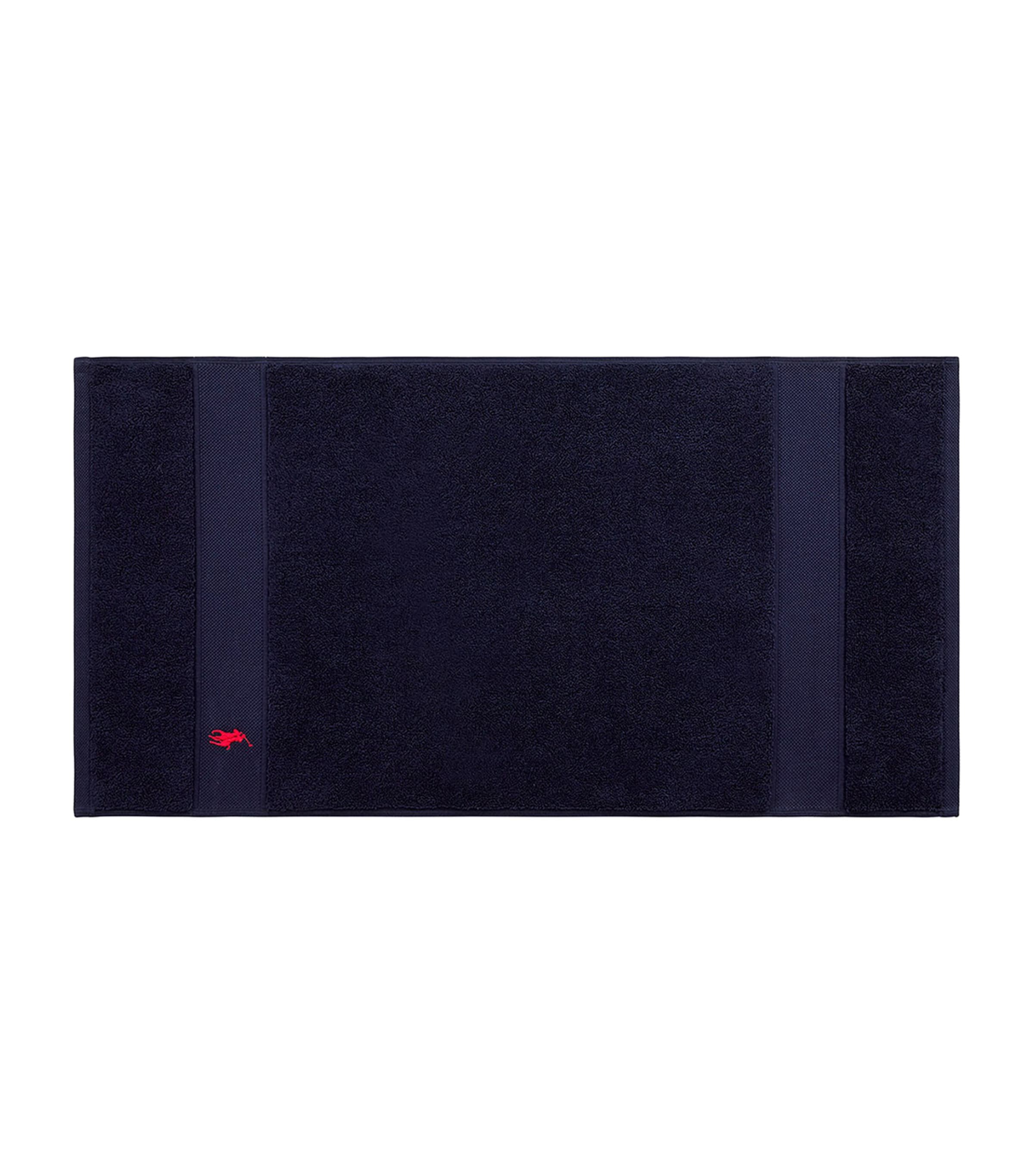 Polo Player Guest Towel (40cm x 75cm) NEWPORT NAVY Image 5