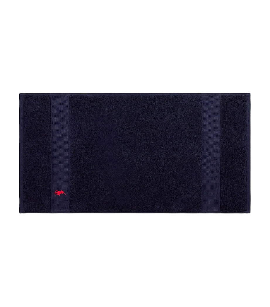 Polo Player Guest Towel (40cm x 75cm) NEWPORT NAVY Image 5
