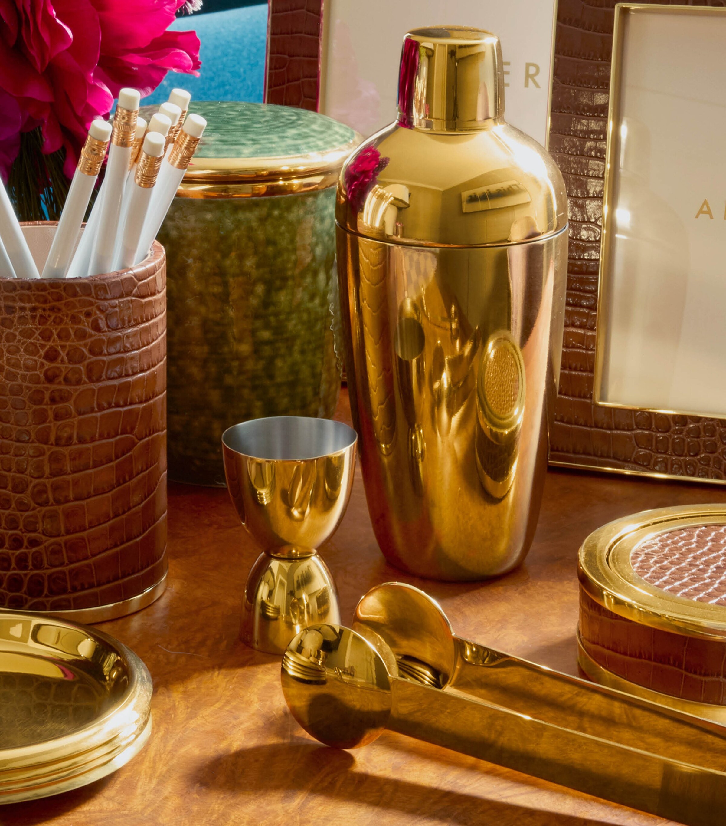 Stainless Steel Fausto Shaker Set GOLD Image 4