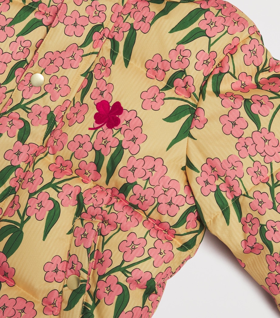 Water-Resistant Alpine Flowers Puffer Jacket (3-11 Years) YELLOW Image 3