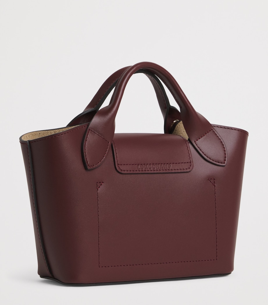 Longchamp Extra Small Leather Épure Cross-Body Bag Burgundy Image 3
