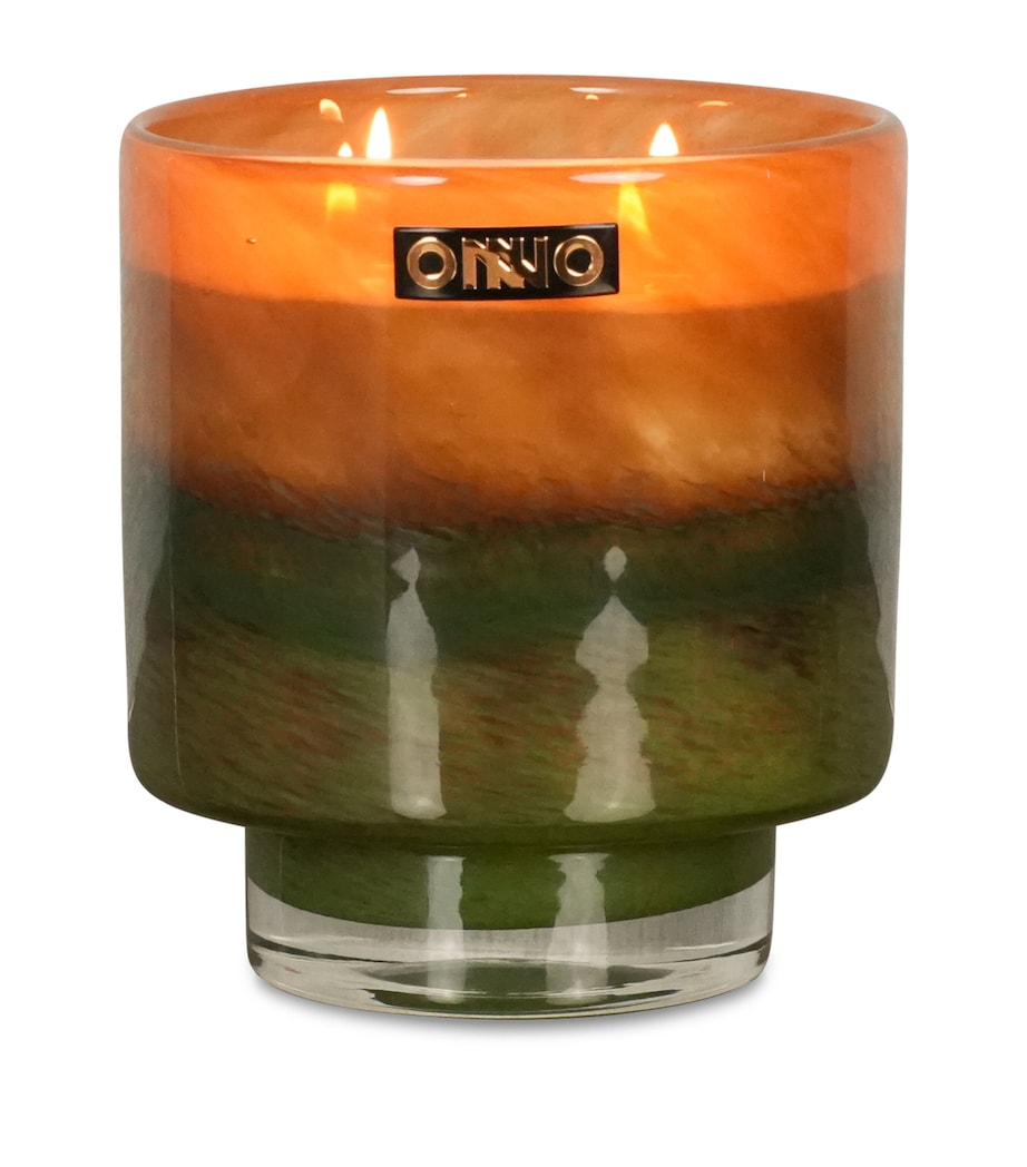 Medium Art Jane Candle AMBER/GREEN Image 1