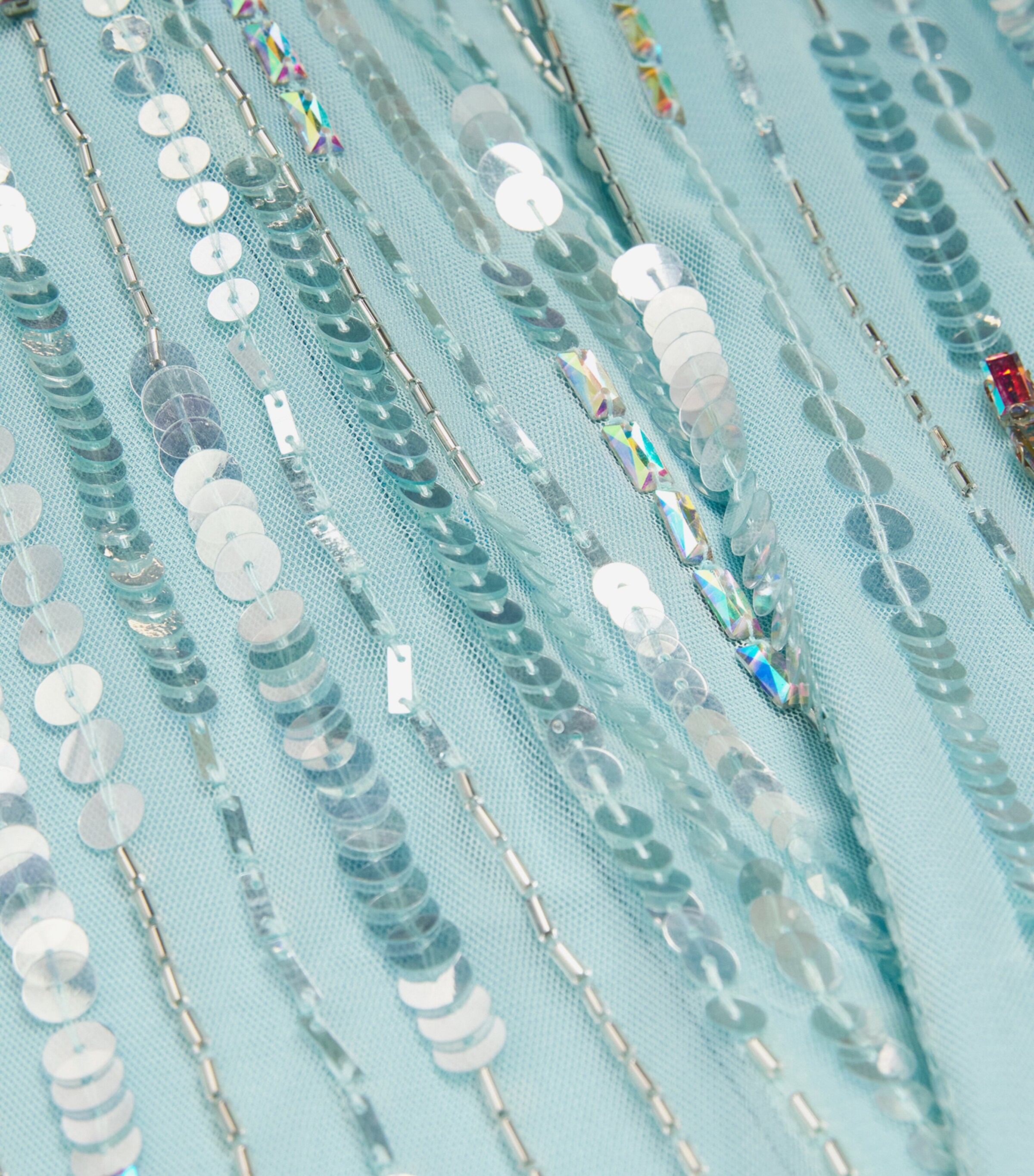 Sequinned Nova Gown CRDN BLUE 2081/RNBW Image 5