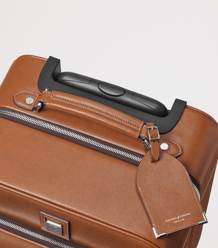 Leather Cabin Suitcase TAN Image 7