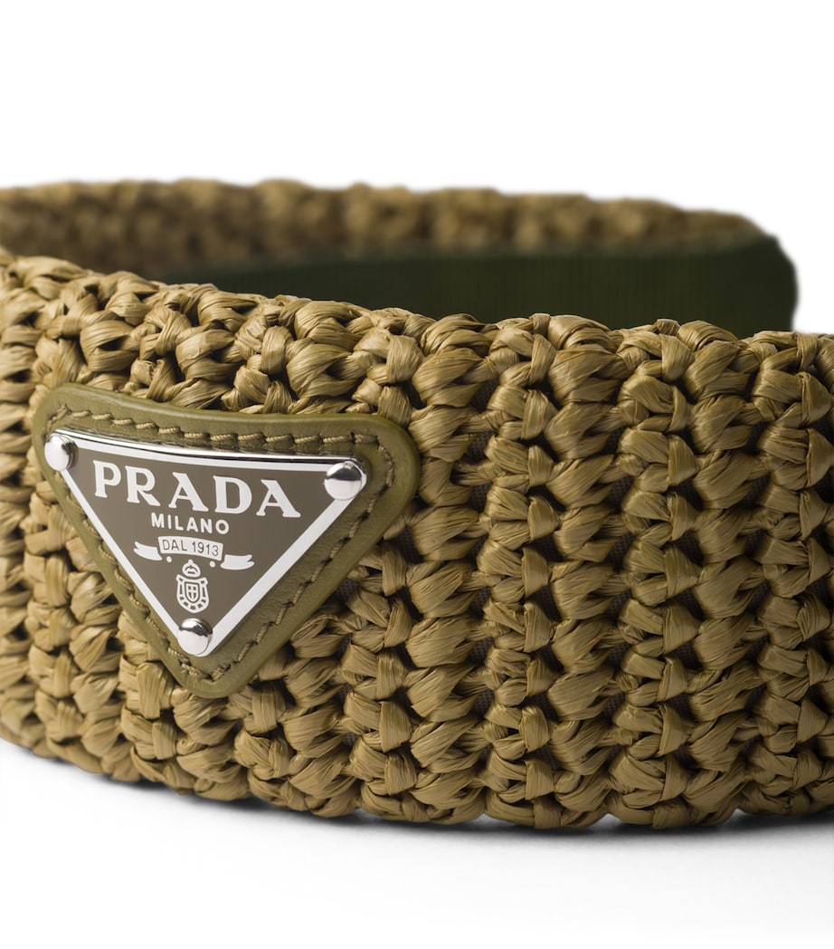 Prada Crochet Logo Headband Image 2