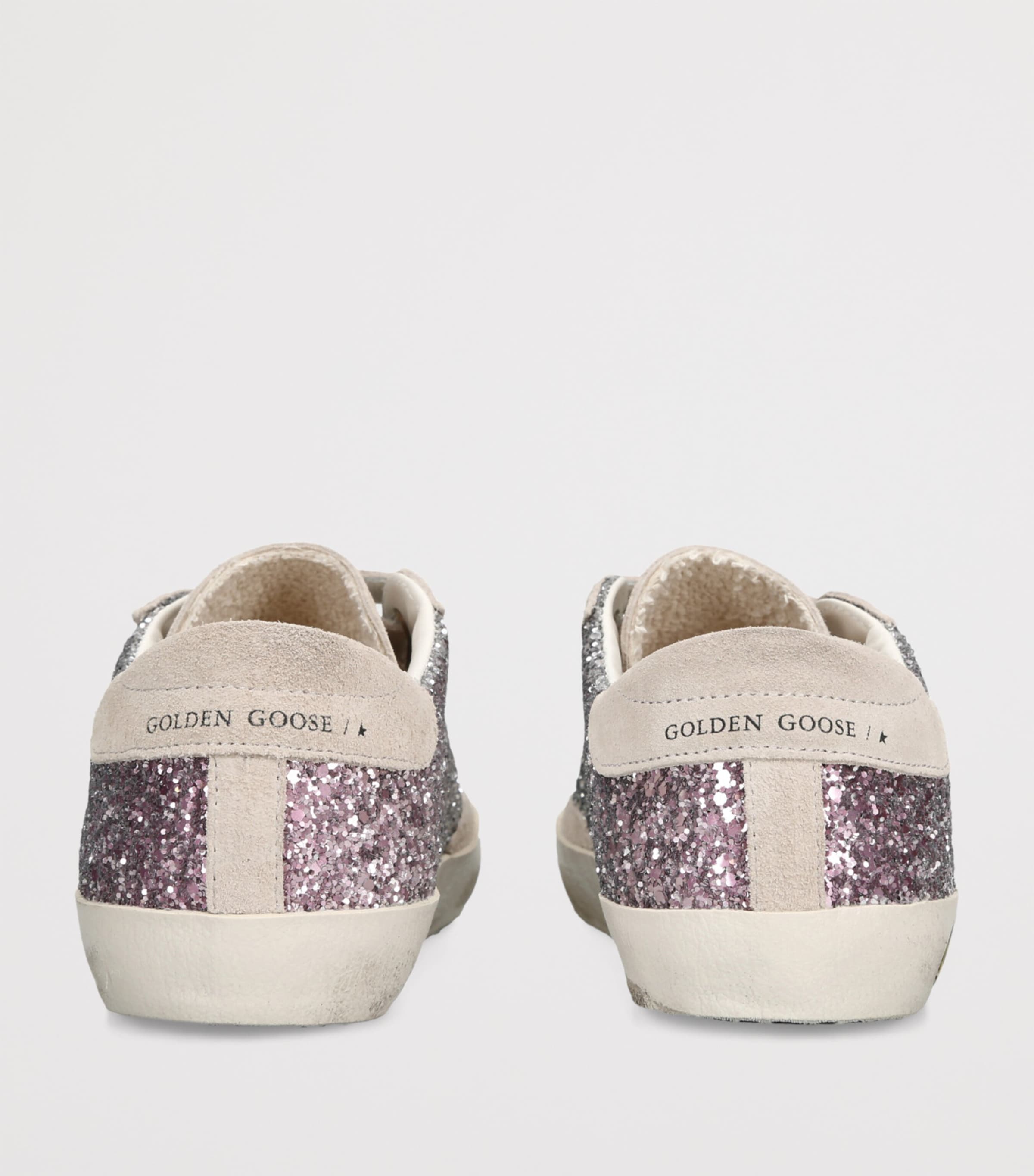 Leather Old School Sneakers SILVER COM Image 2