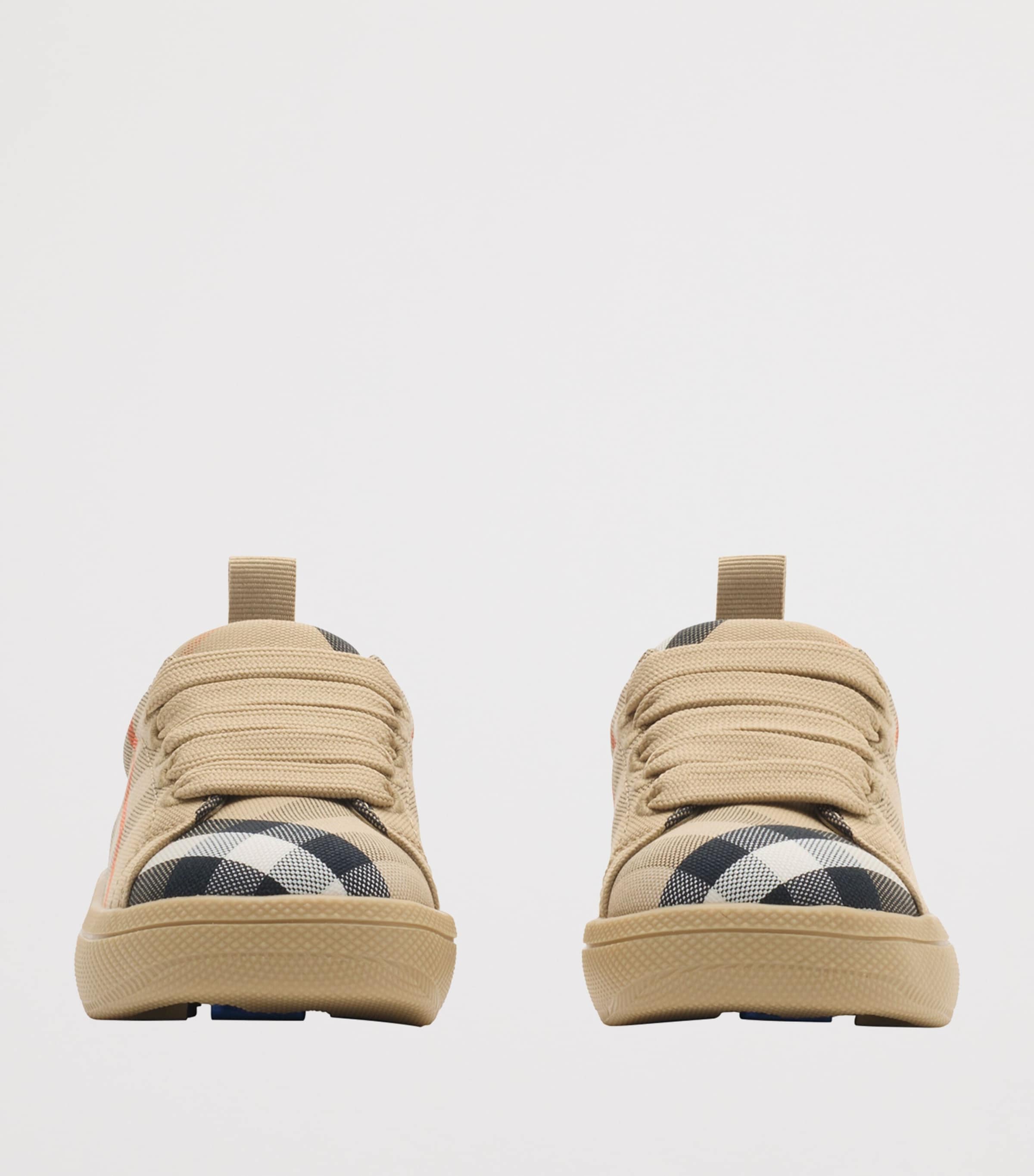 Cotton Check Sneakers SAND IP CHECK Image 2