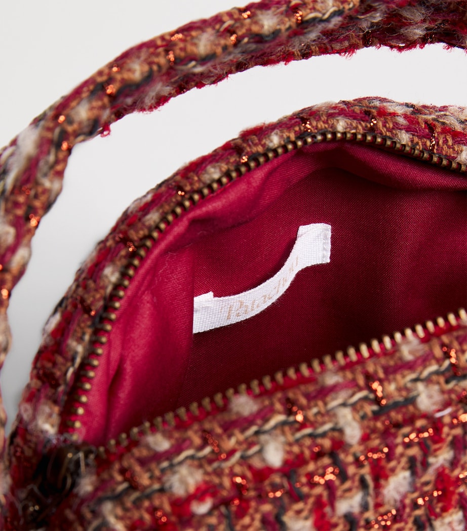 Patachou Tweed Bow-Detail Clutch Bag Tweed Image 3