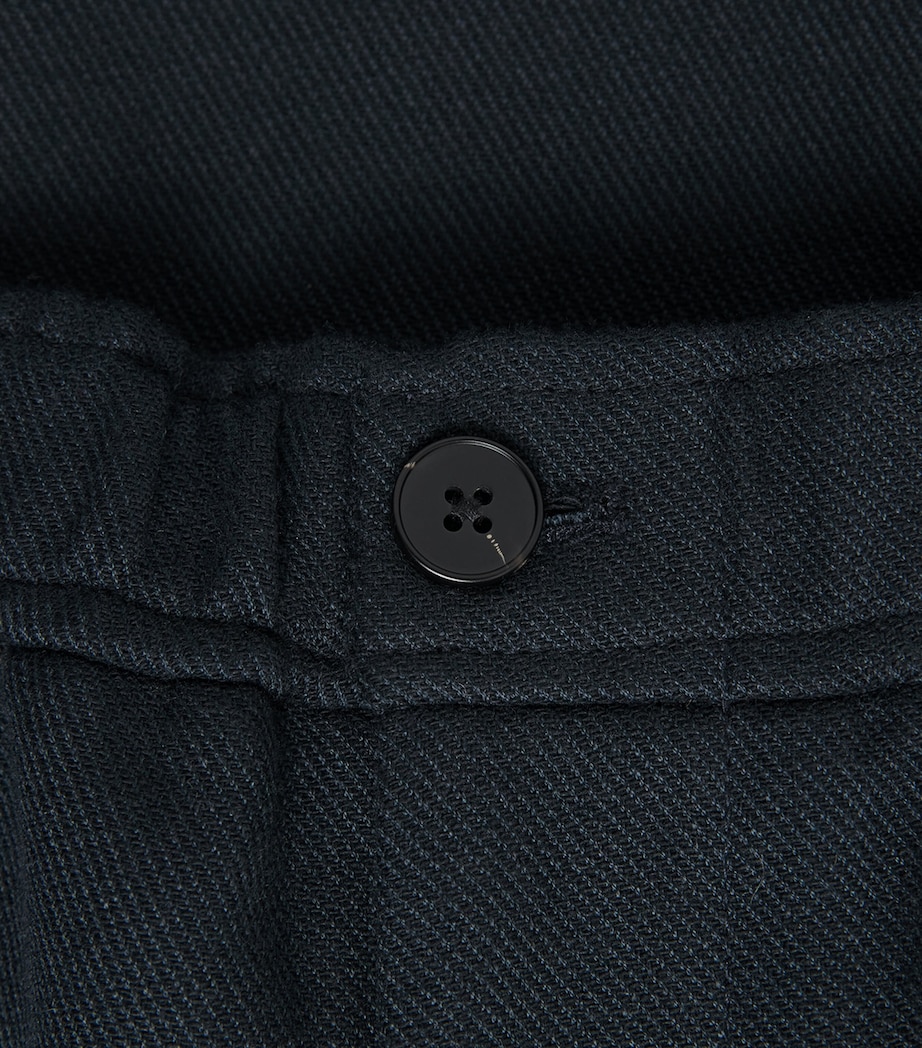 Samsøe Samsøe Mens Linen Sajabari Chinos Dark Grey Mel. Image 6