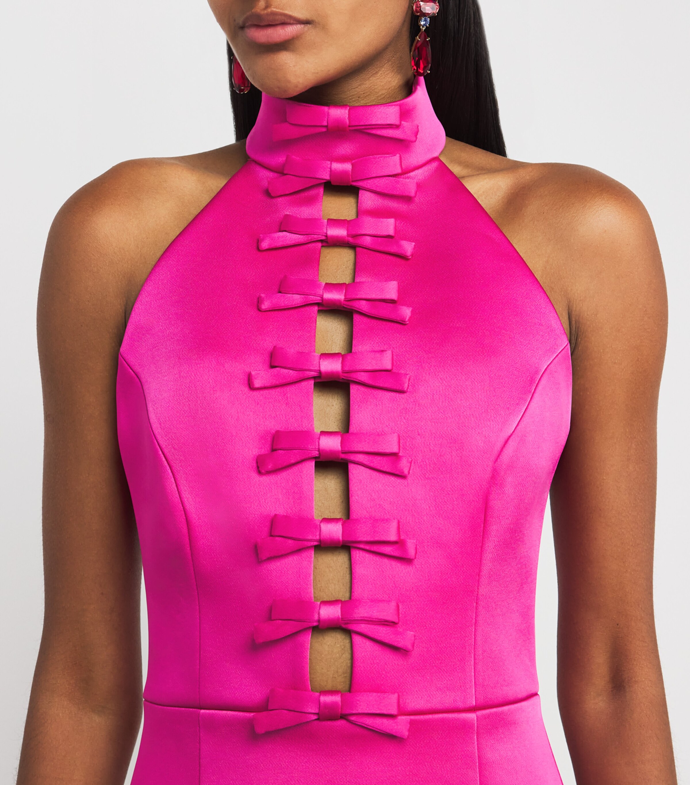 Saskia Tulip Mini Dress HOT PINK Image 6