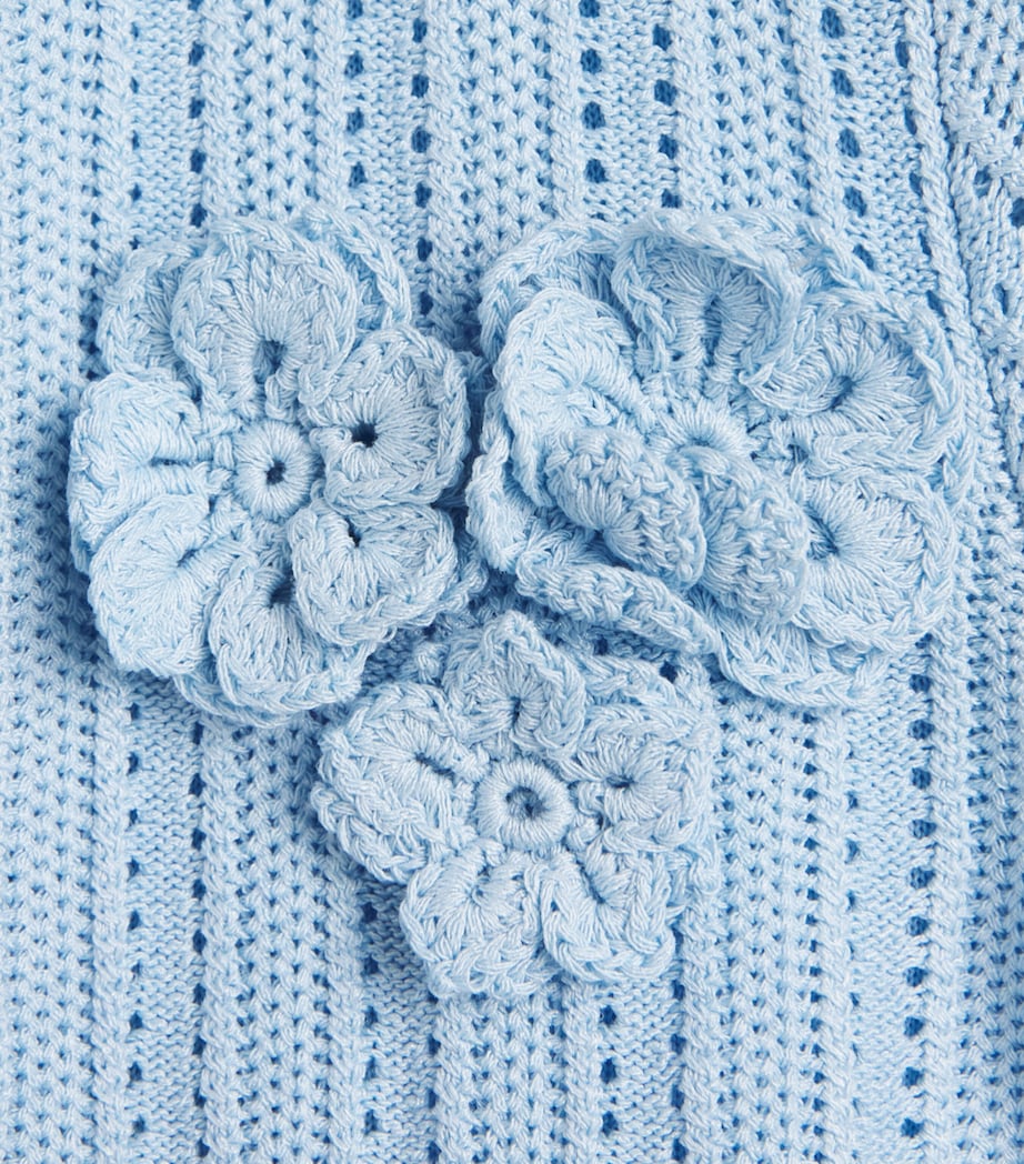 Self-Portrait Kids Knitted Tiered Dress (4-12 Years) Image 3