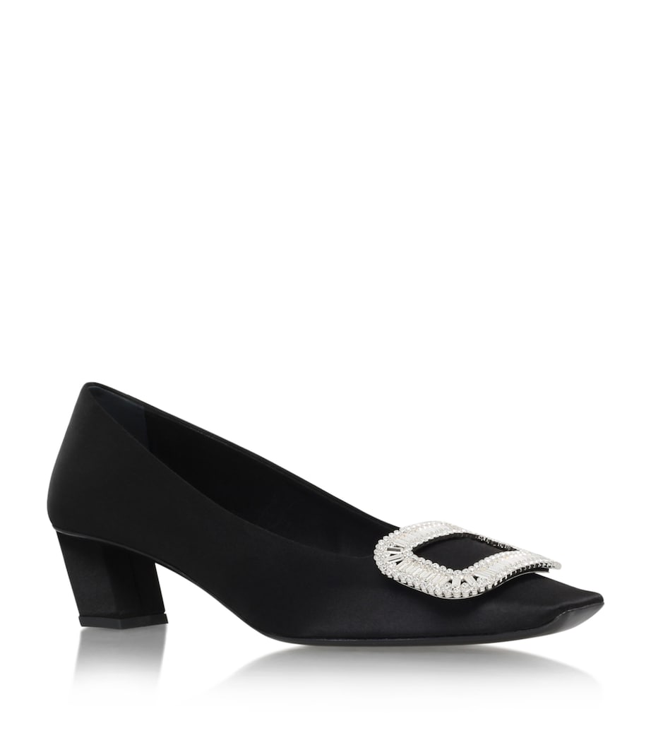 Satin Belle Vivier Pumps 45 BLACK Image 1
