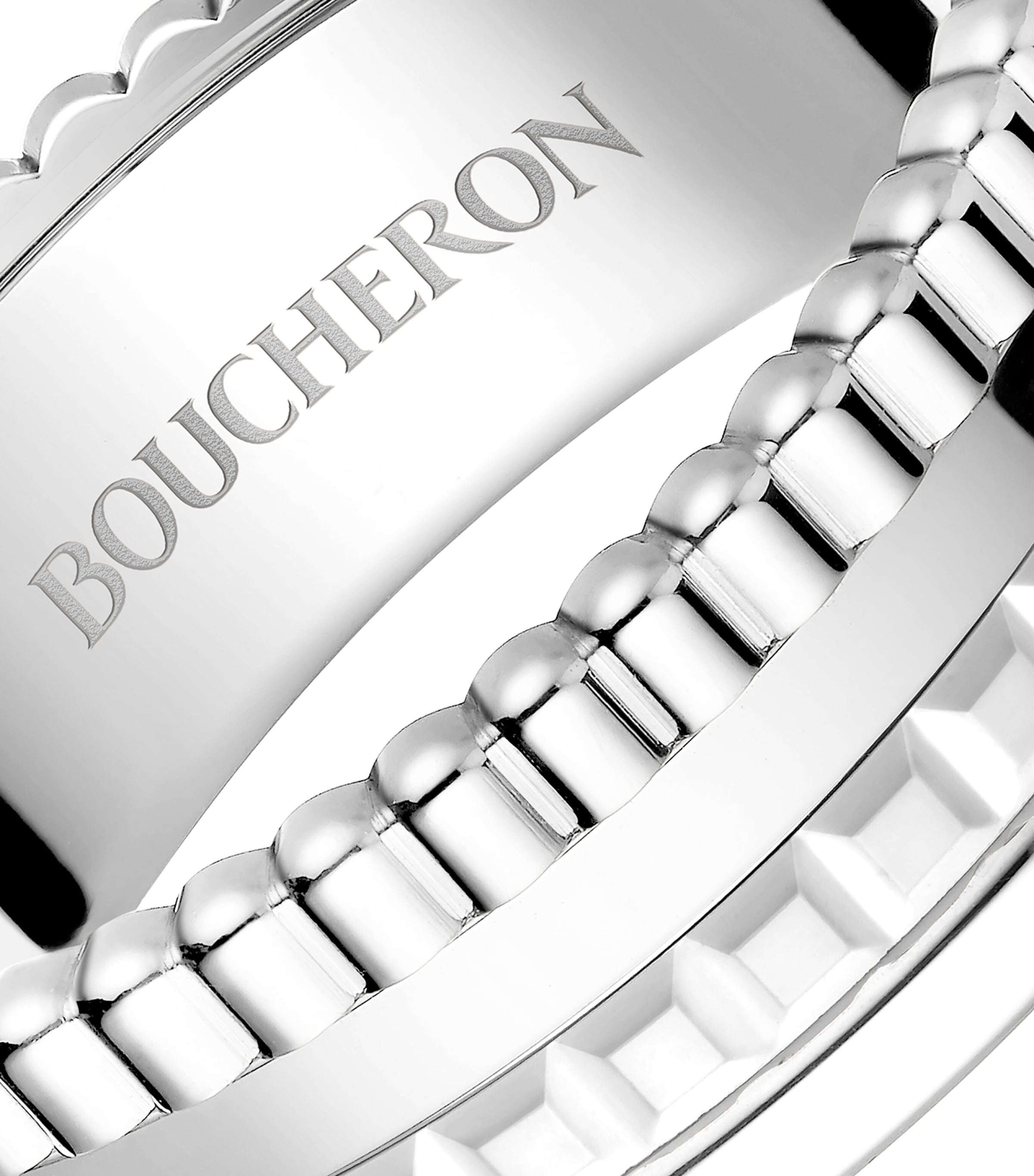 White Gold Quatre Double White Edition Ring WHITE GOLD Image 3