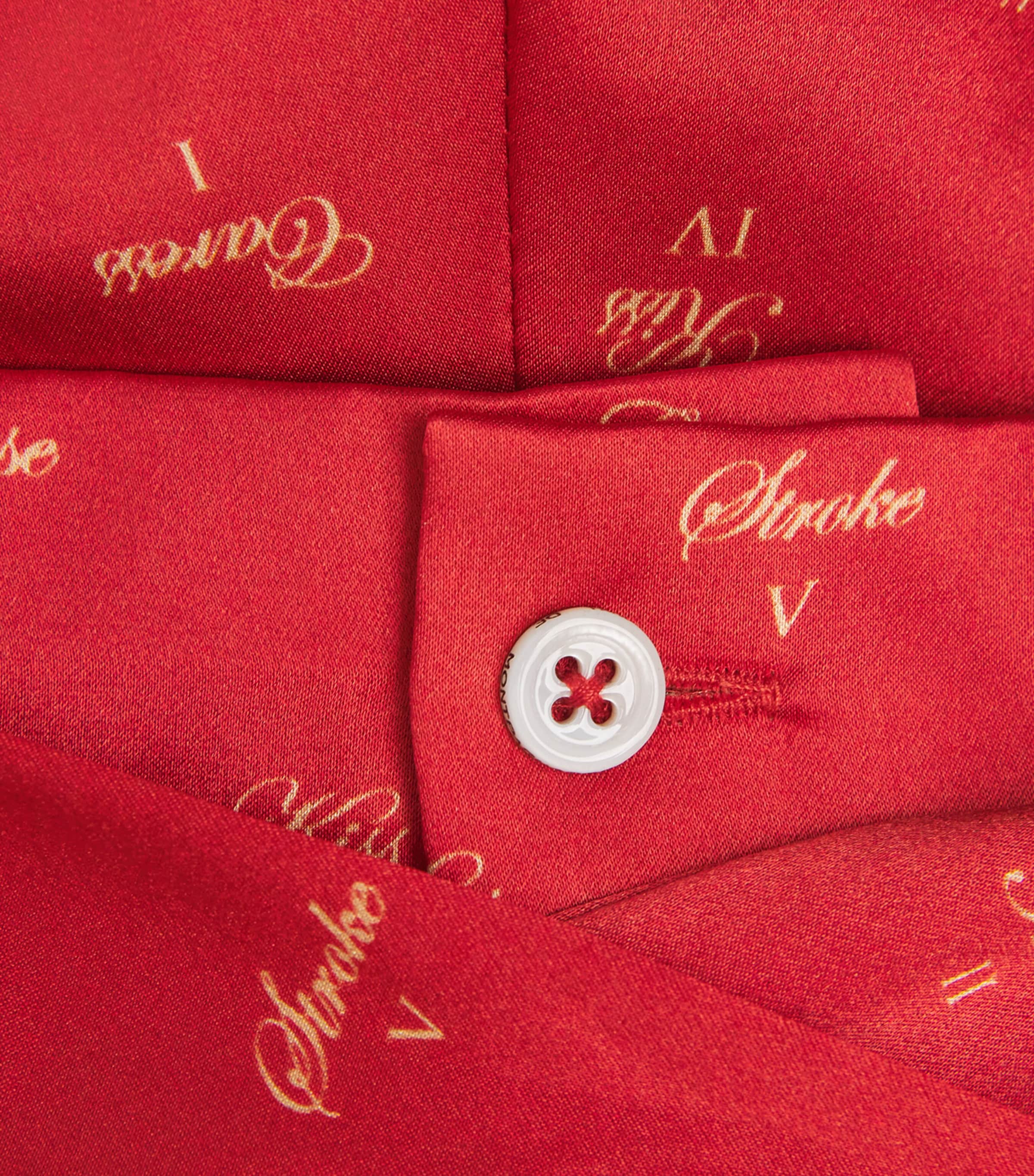 Silk Kiss Print Shorts KIK RED / BUFF KRBU Image 5