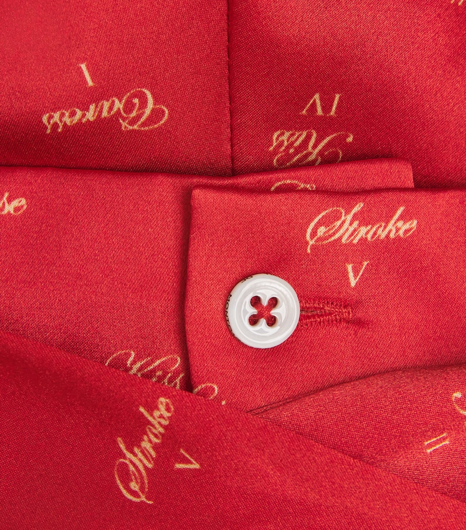 Silk Kiss Print Shorts KIK RED / BUFF KRBU Image 5