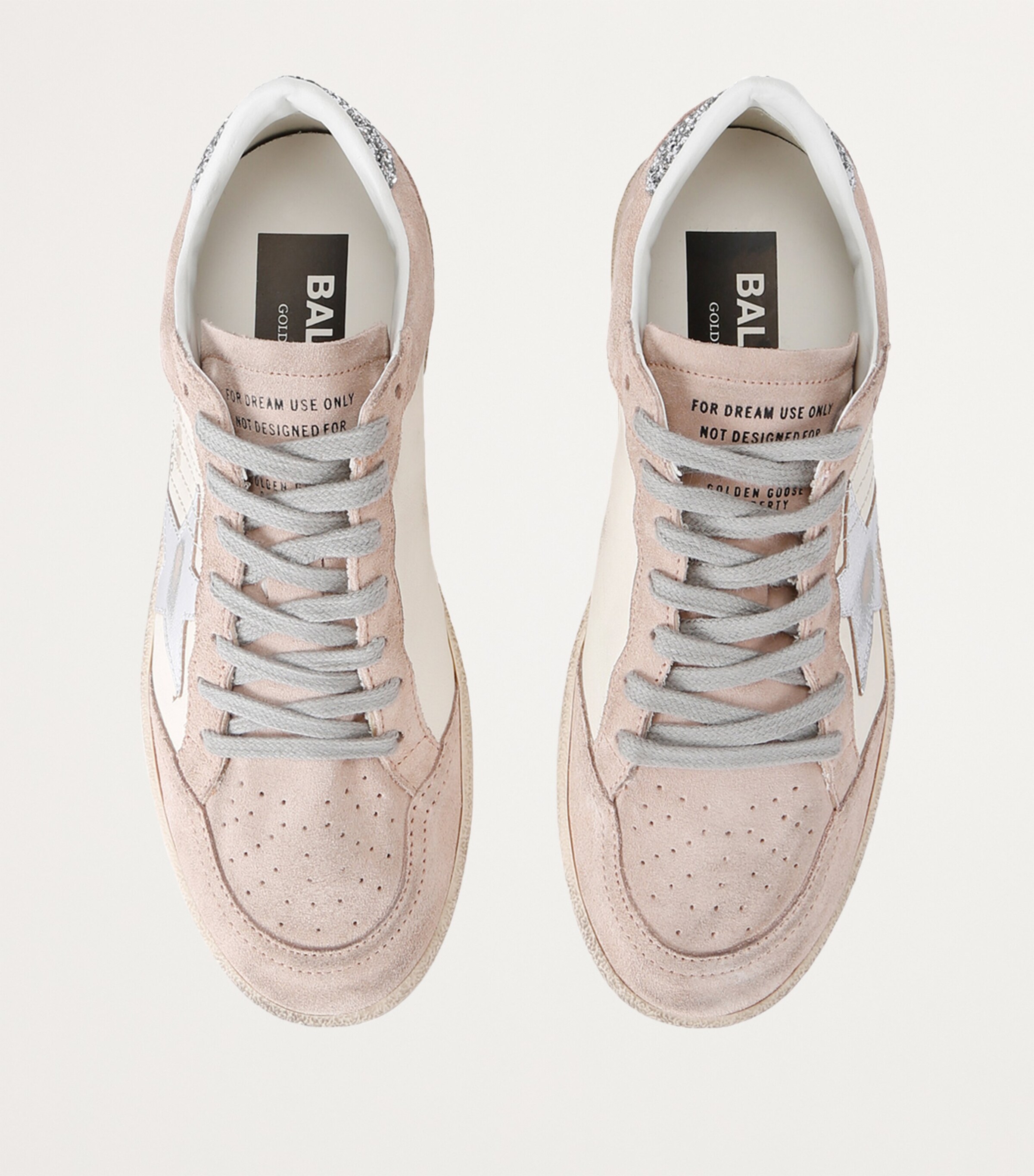 Golden Goose Suede Embellished Ball Star Sneakers Blush Image 6