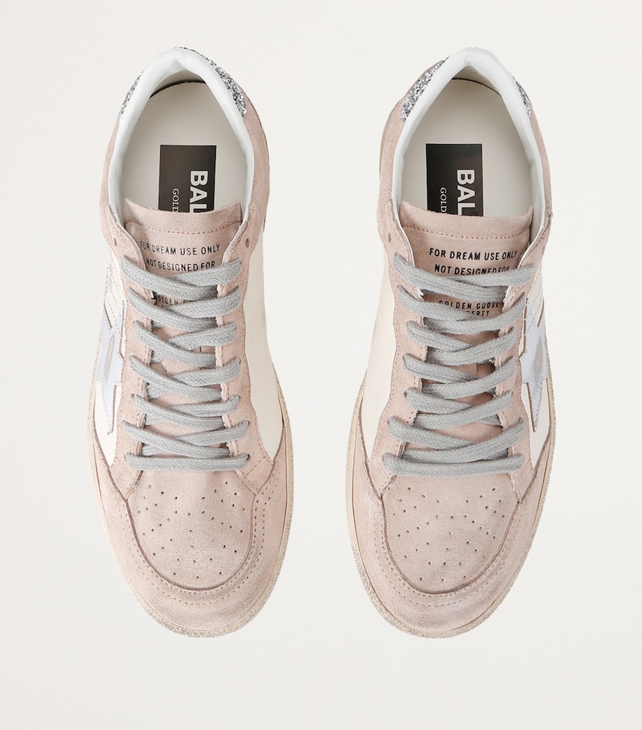 Golden Goose Suede Embellished Ball Star Sneakers Blush Image 6