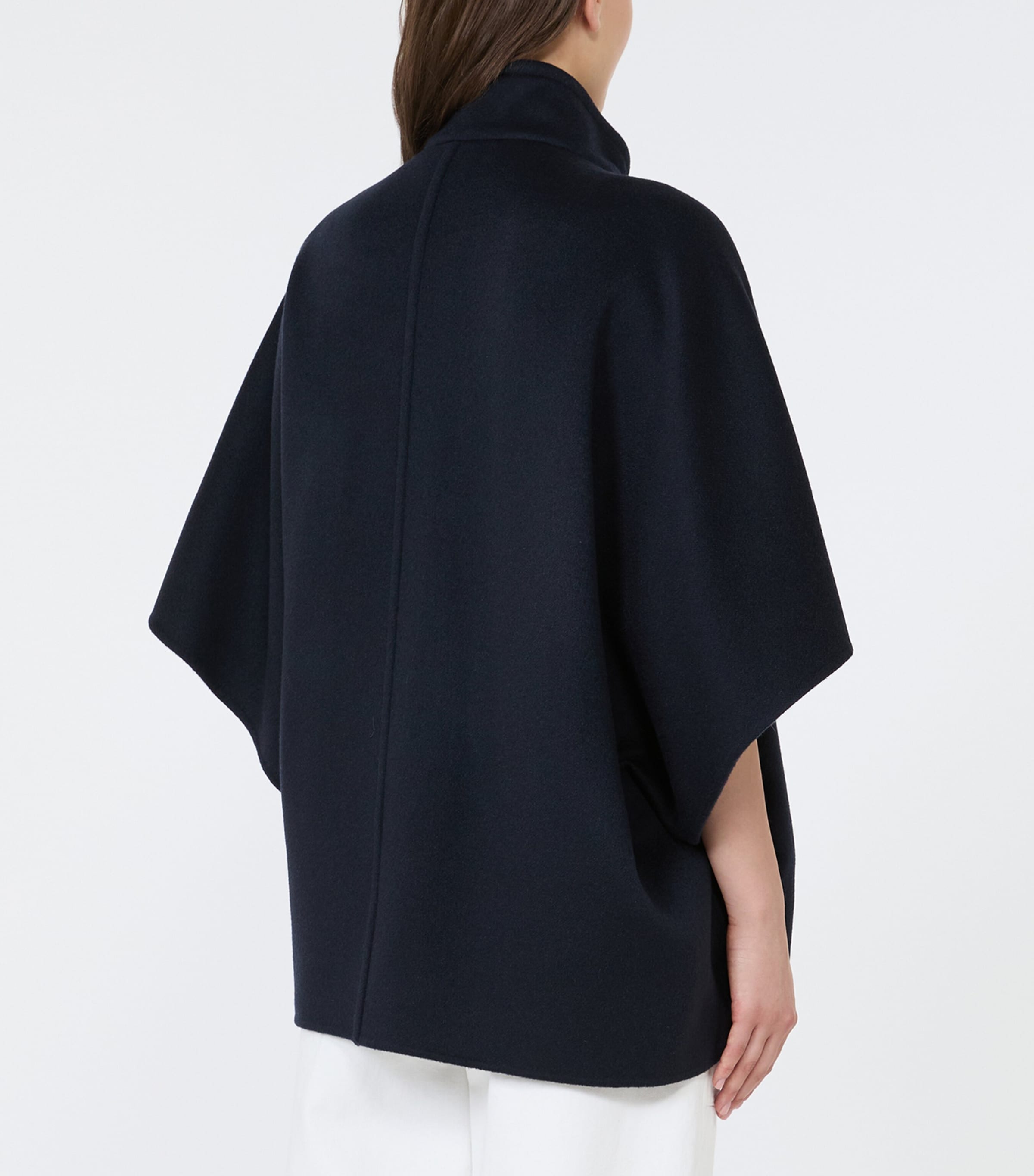 Max Mara Womens Cashmere Cape Midnightblue Image 4