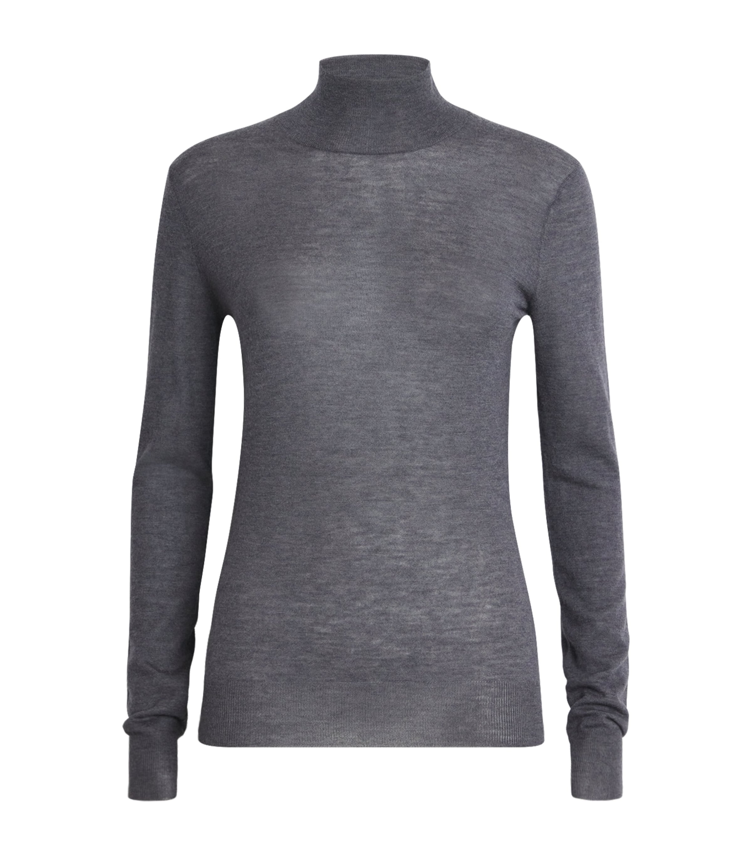 Joseph Cashmere Cashair High-neck Sweater In Blue