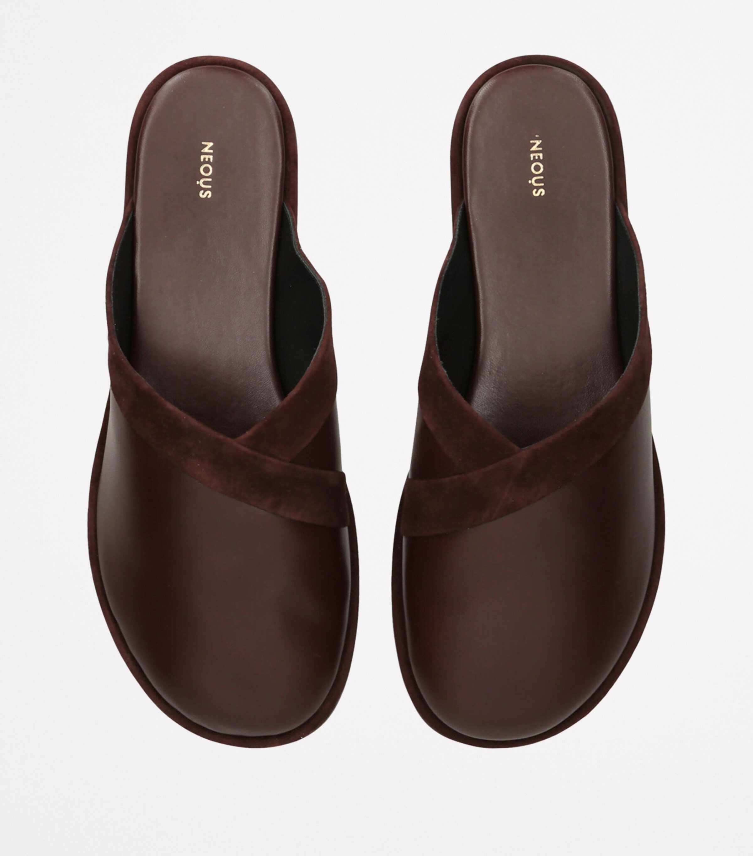 Leather Atik Slides DARK BROWN Image 6