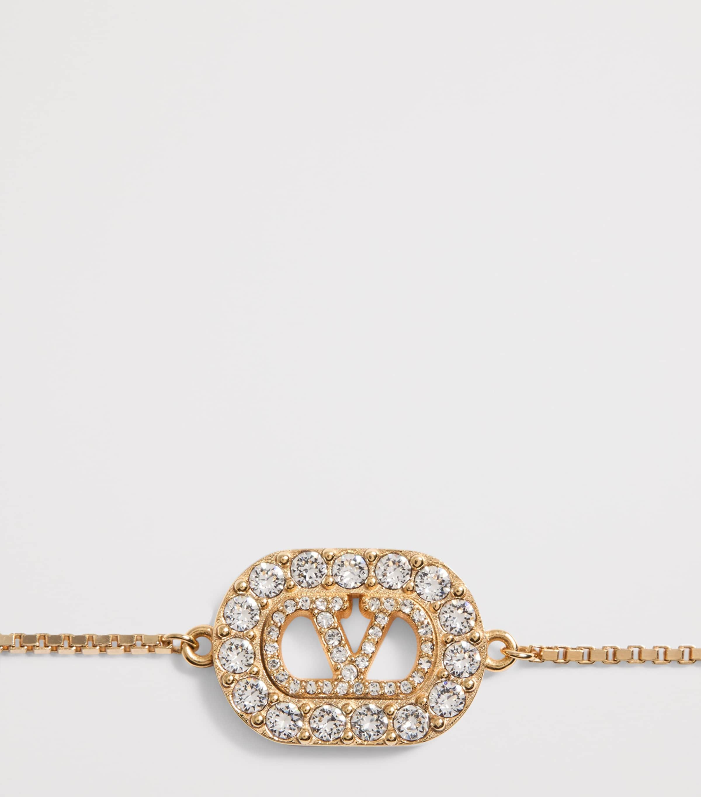 Valentino Garavani Crystal VLogo Signature Bracelet Image 4