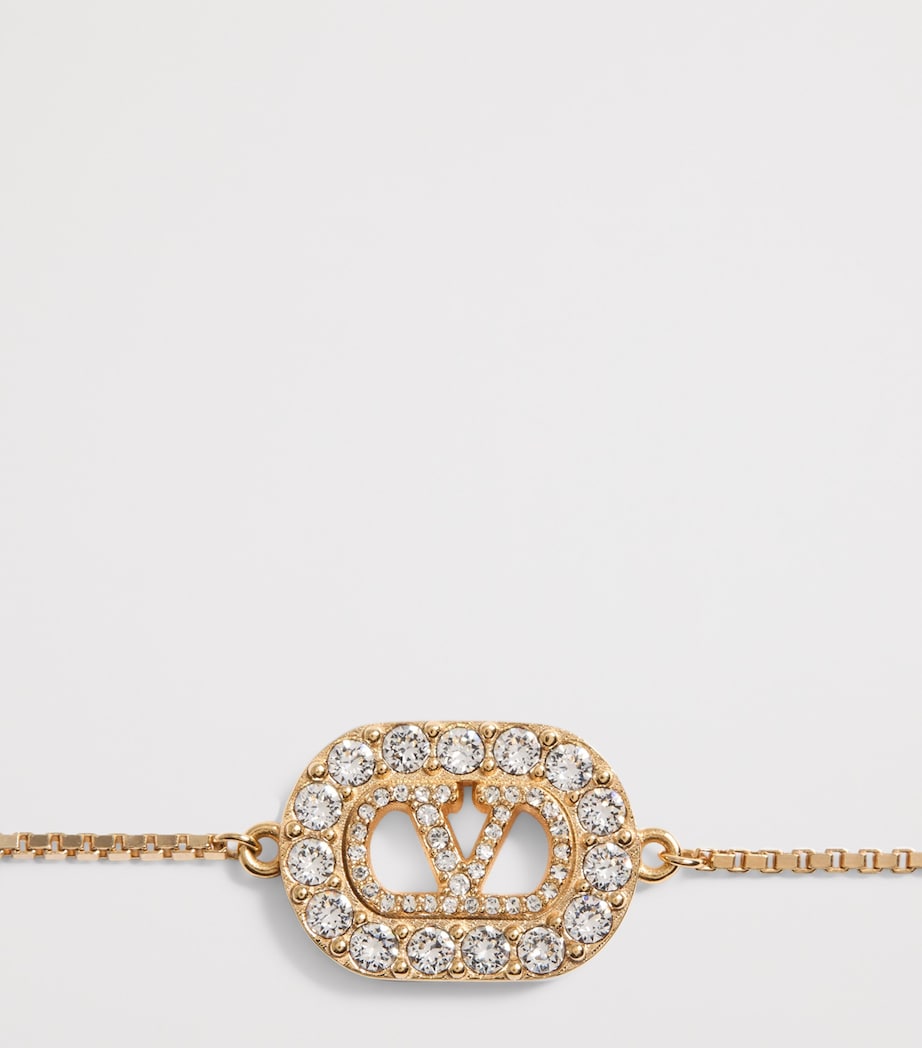 Valentino Garavani Crystal VLogo Signature Bracelet Image 4