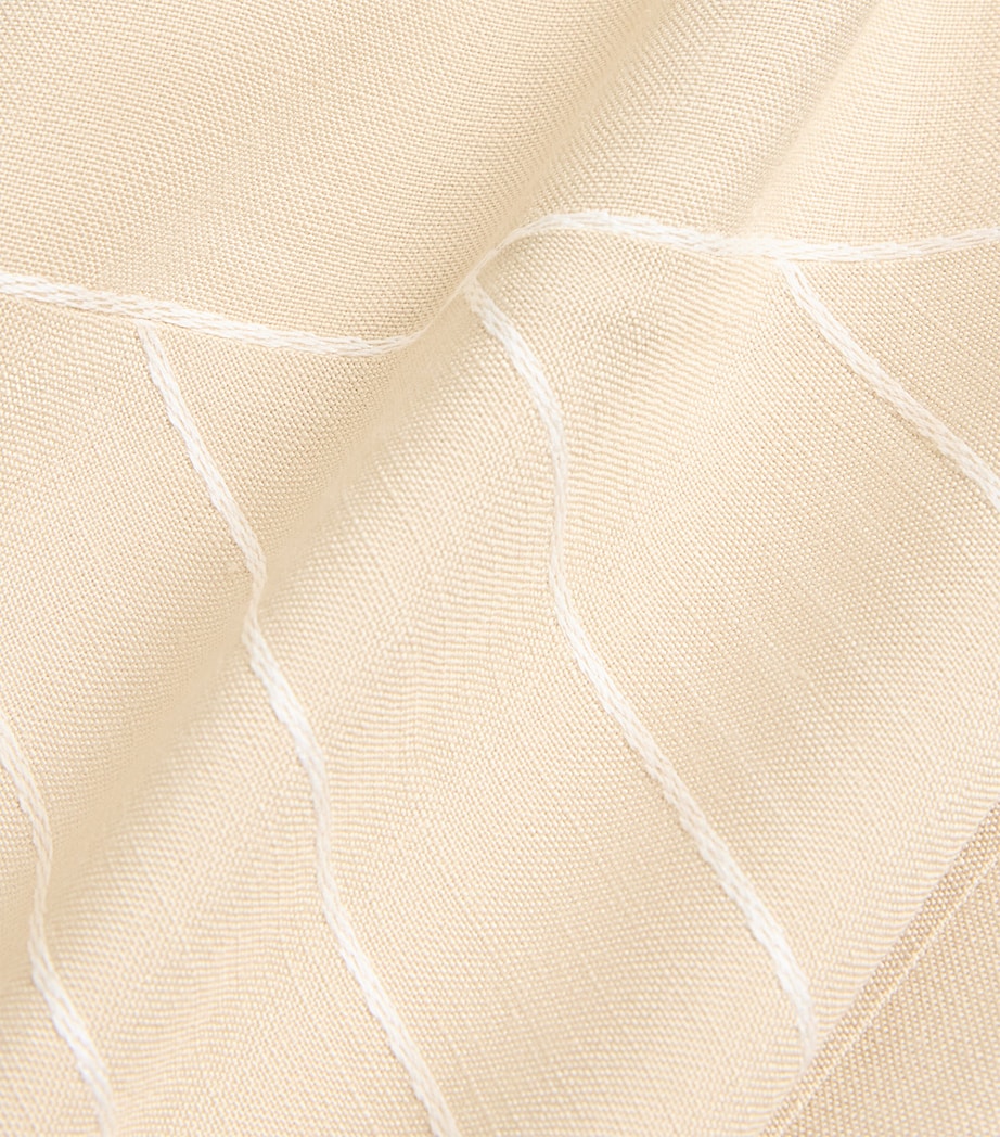 Embroidered Stripe Maryse Maxi Dress AFFOGATO/IVORY Image 5