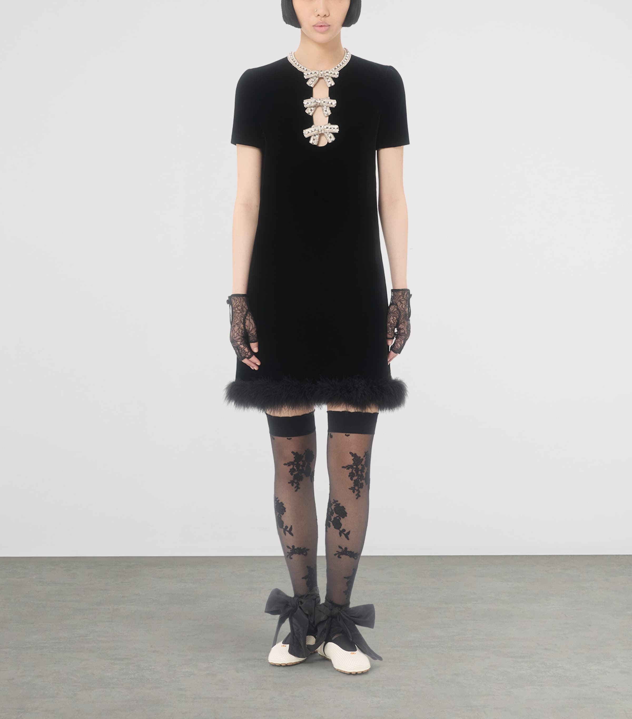 Embellished Mini Dress NUD Image 5