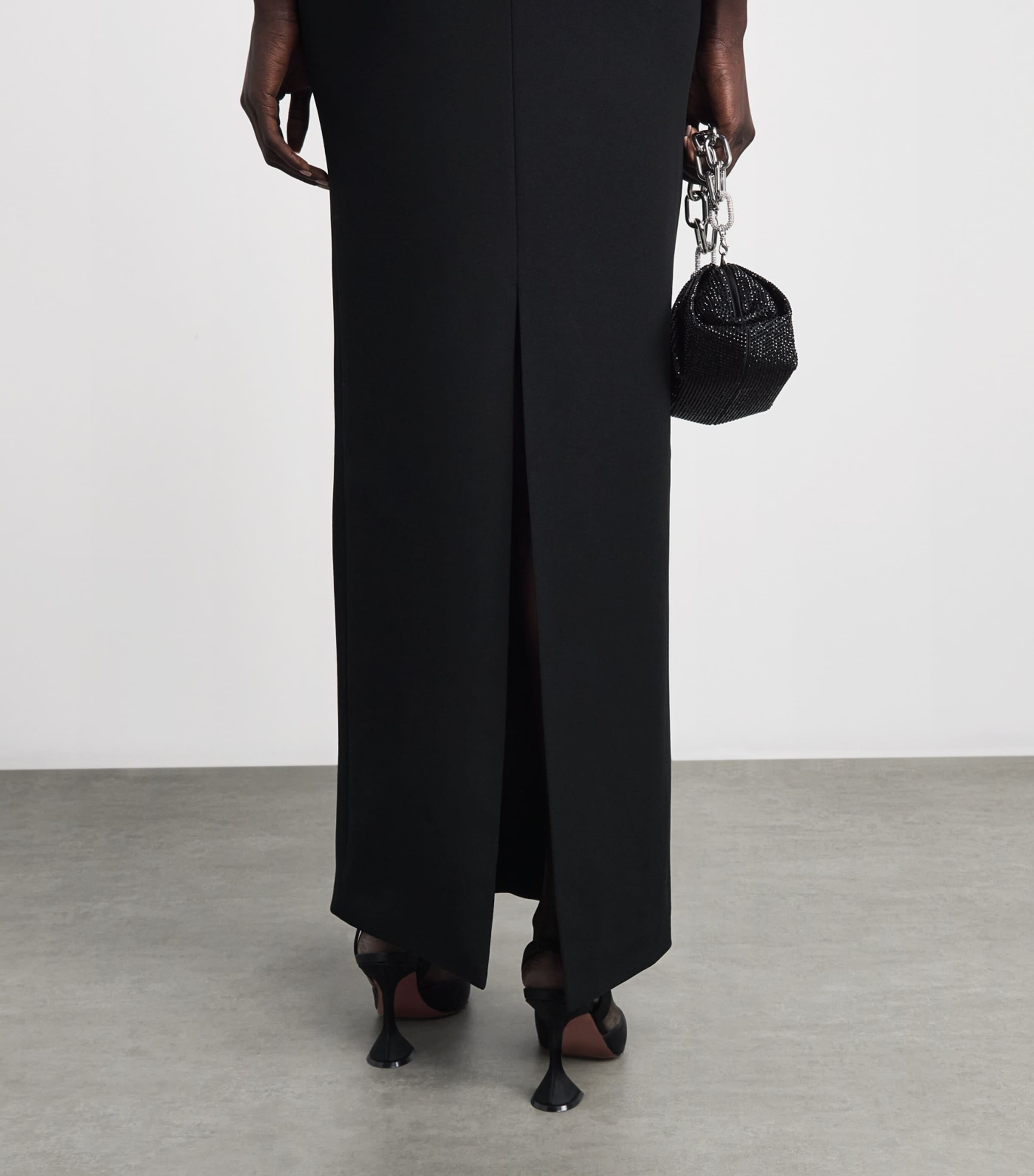 Solace London Womens Off-The-Shoulder Cielo Gown Black Image 3
