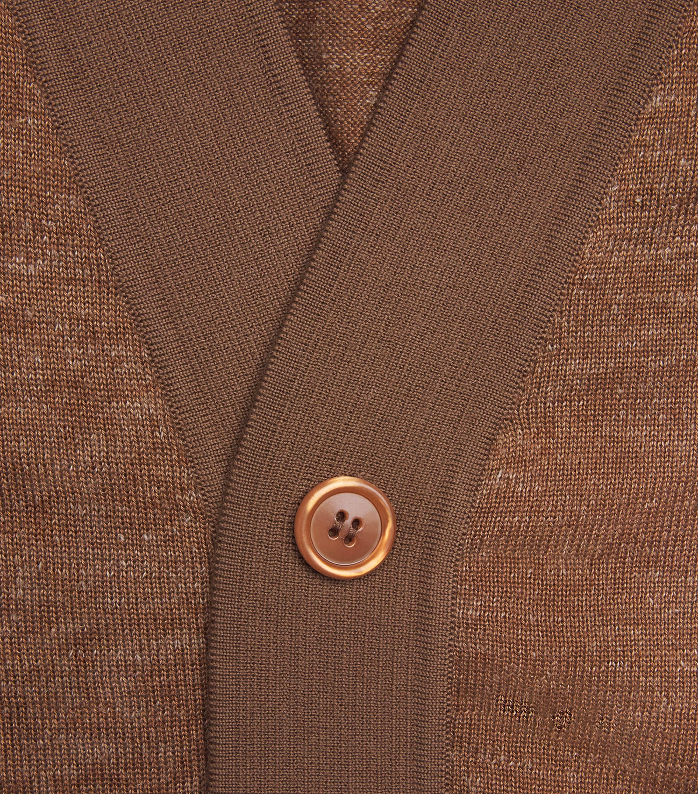 Cashmere-Silk-Hemp V-Neck Cardigan 2425 Image 5