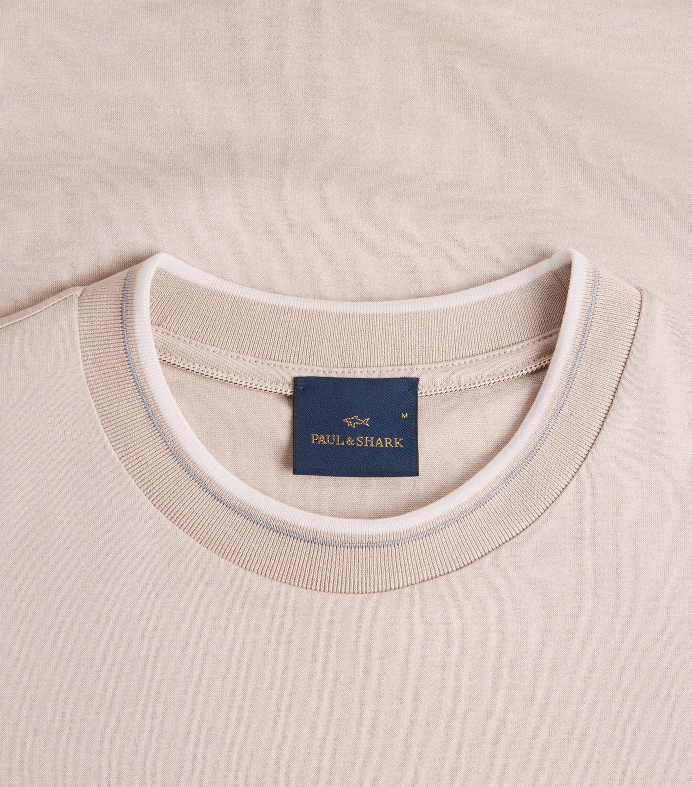 Mercerised Cotton T-Shirt 348 BEIGE Image 5