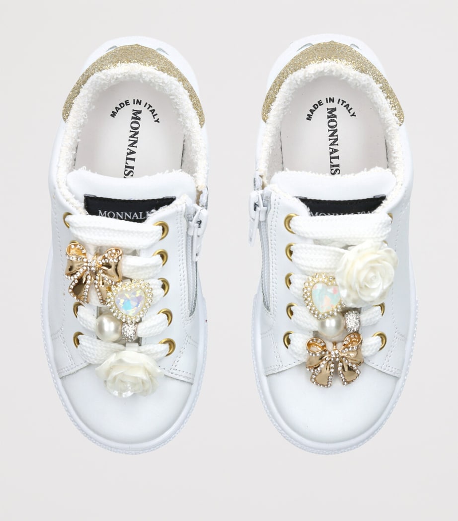 Leather Charm Sneakers WHITE Image 4